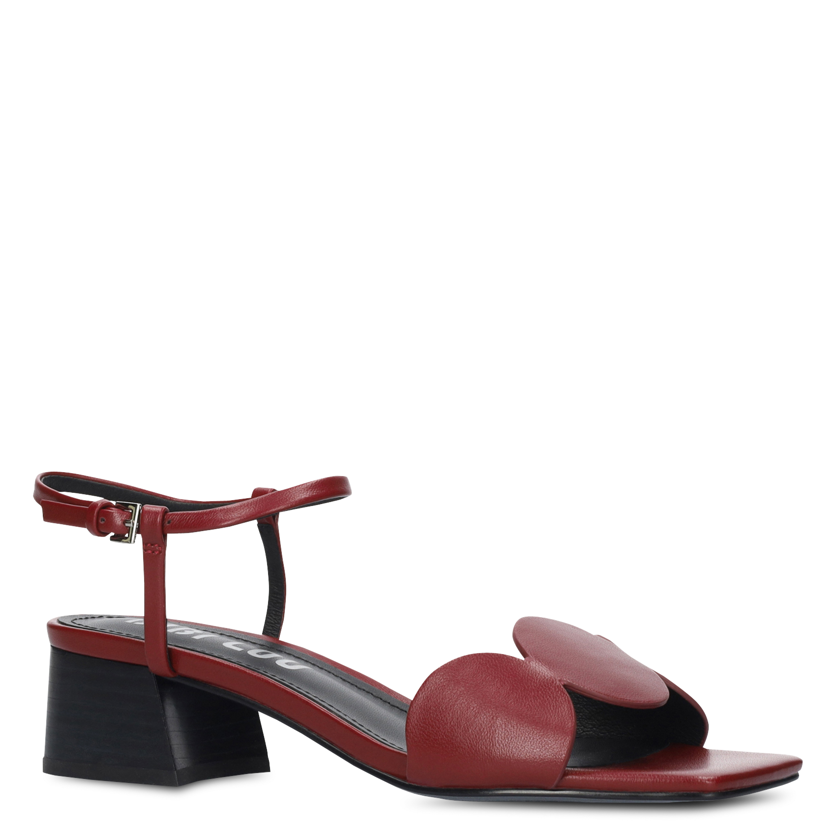 Sandales à talons en cuir  BIBI LOU Rouge