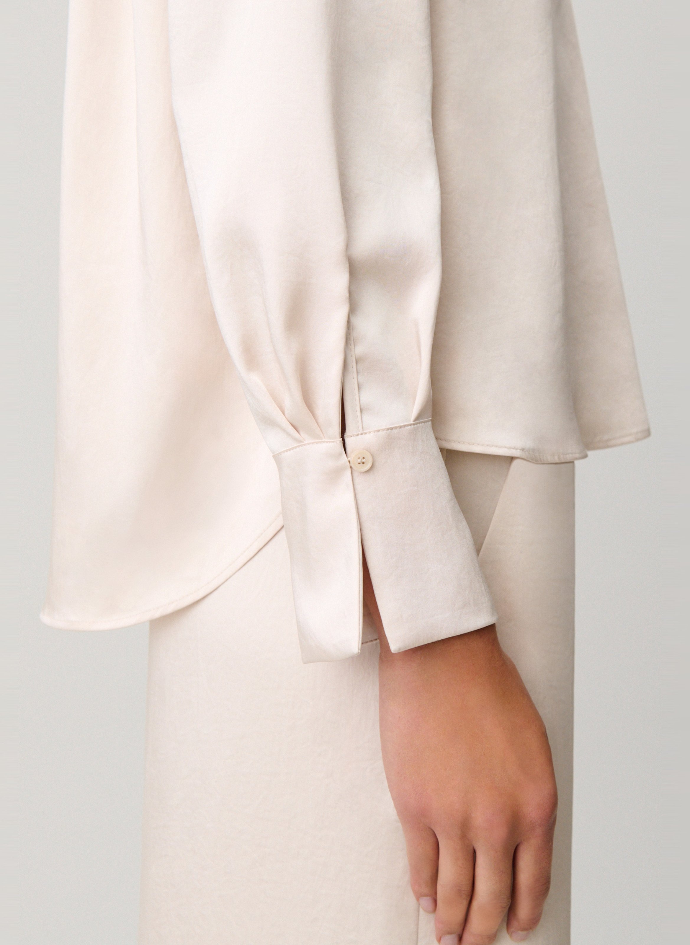 Blouse col classique  Blanc