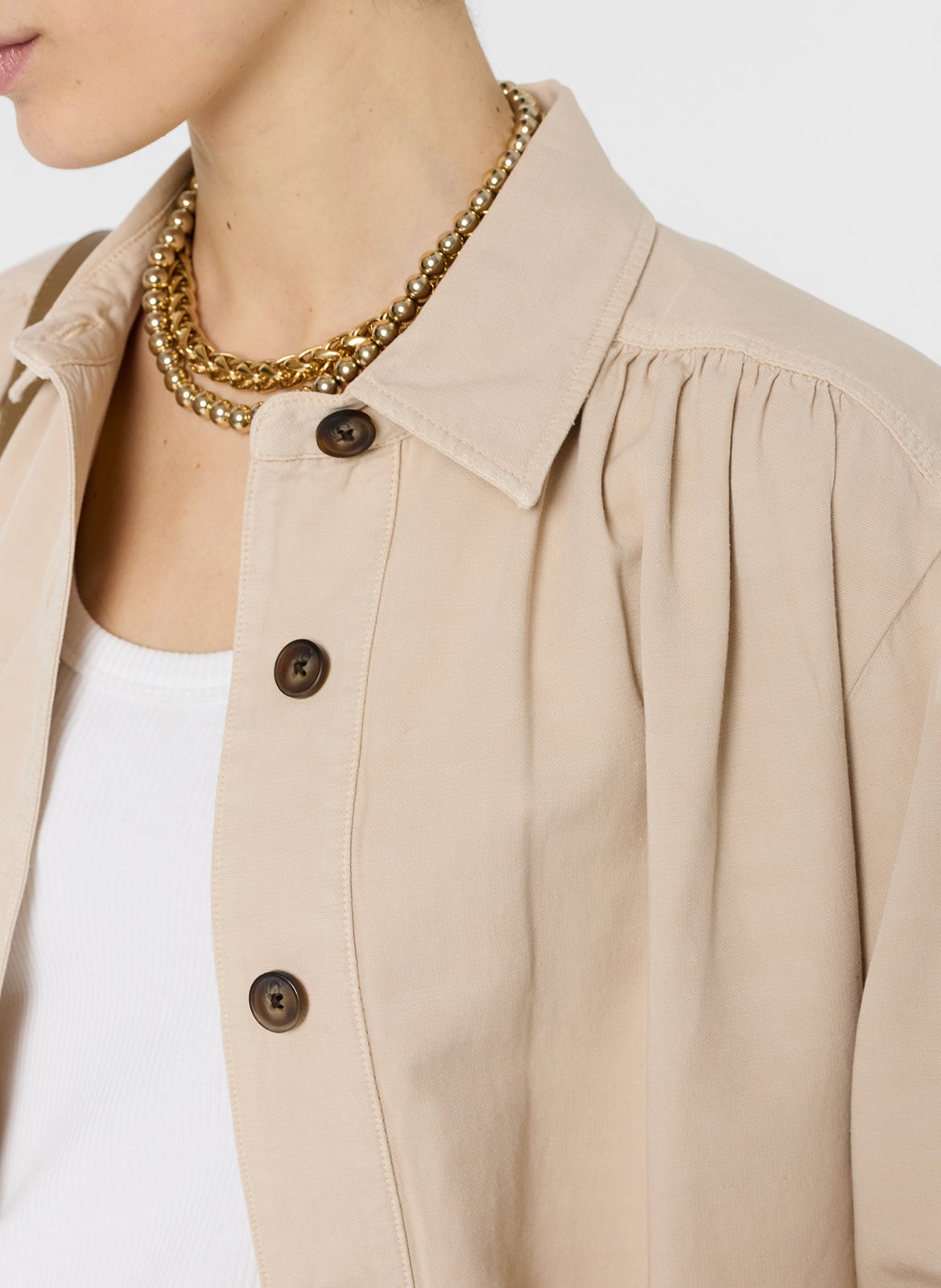 Blouson mit klassischem Kragen GERARD DAREL Beige