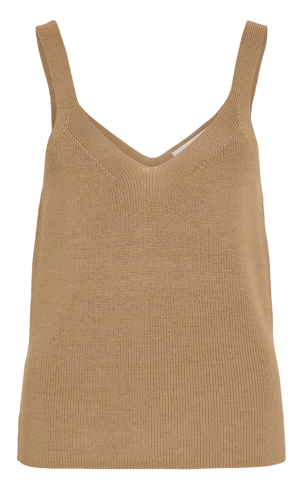 Rechte top met V-hals ROUGE EDIT Bruin