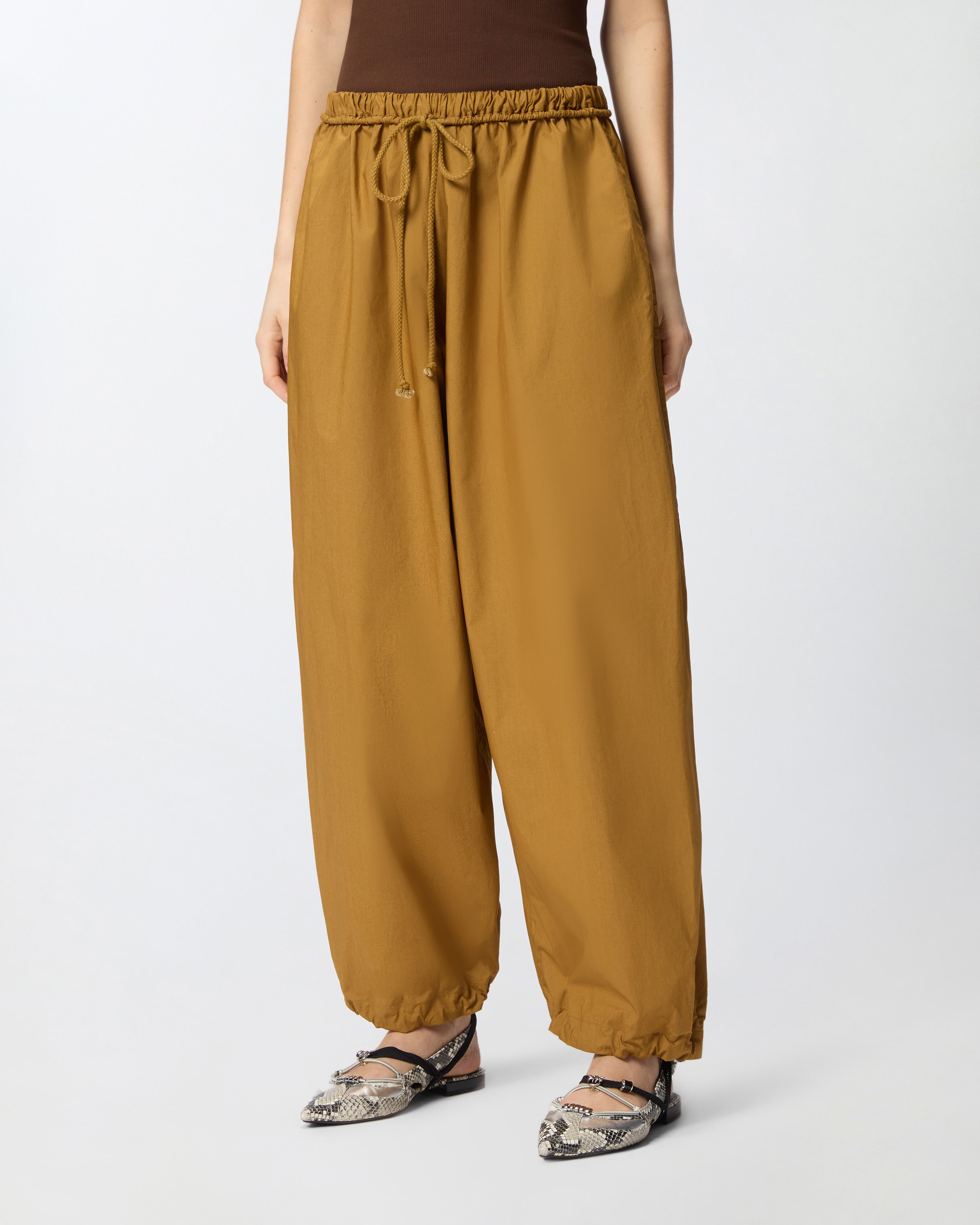 Pantalon large avec cordon PINKO Orange