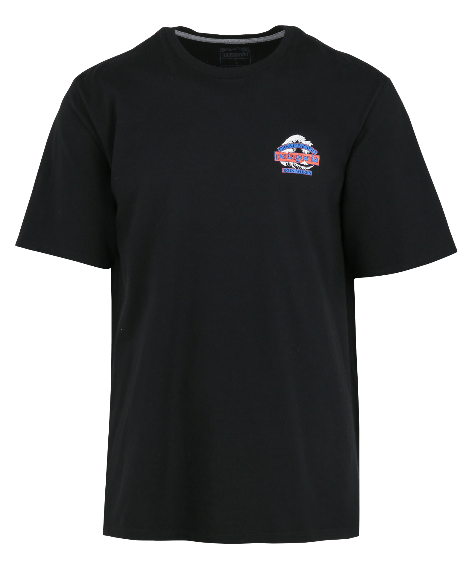 Straight recycled cotton-blend round-neck T-shirt PATAGONIA Black