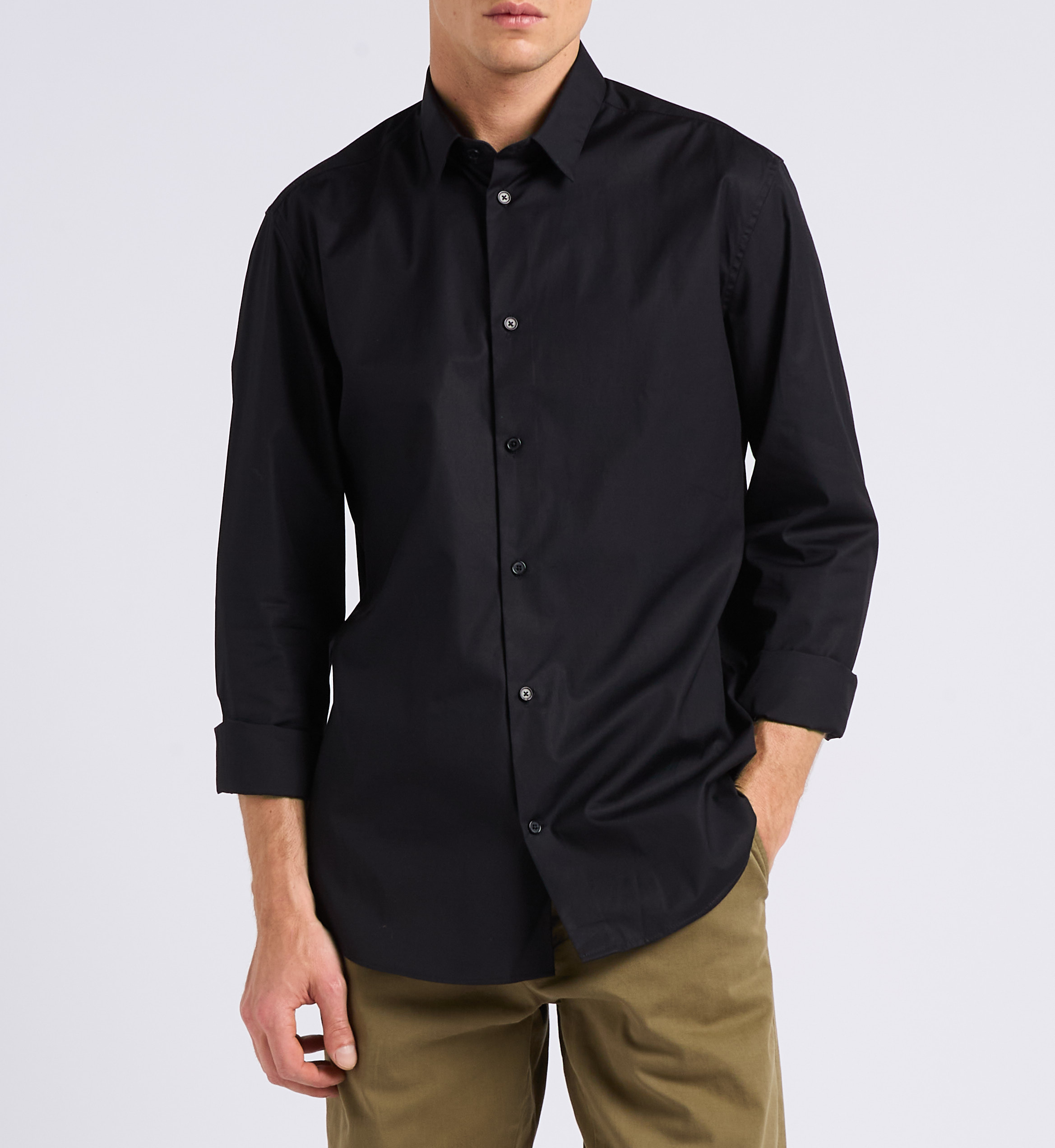 Slim-fit, katoenen overhemd met klassieke kraag AU PRINTEMPS PARIS