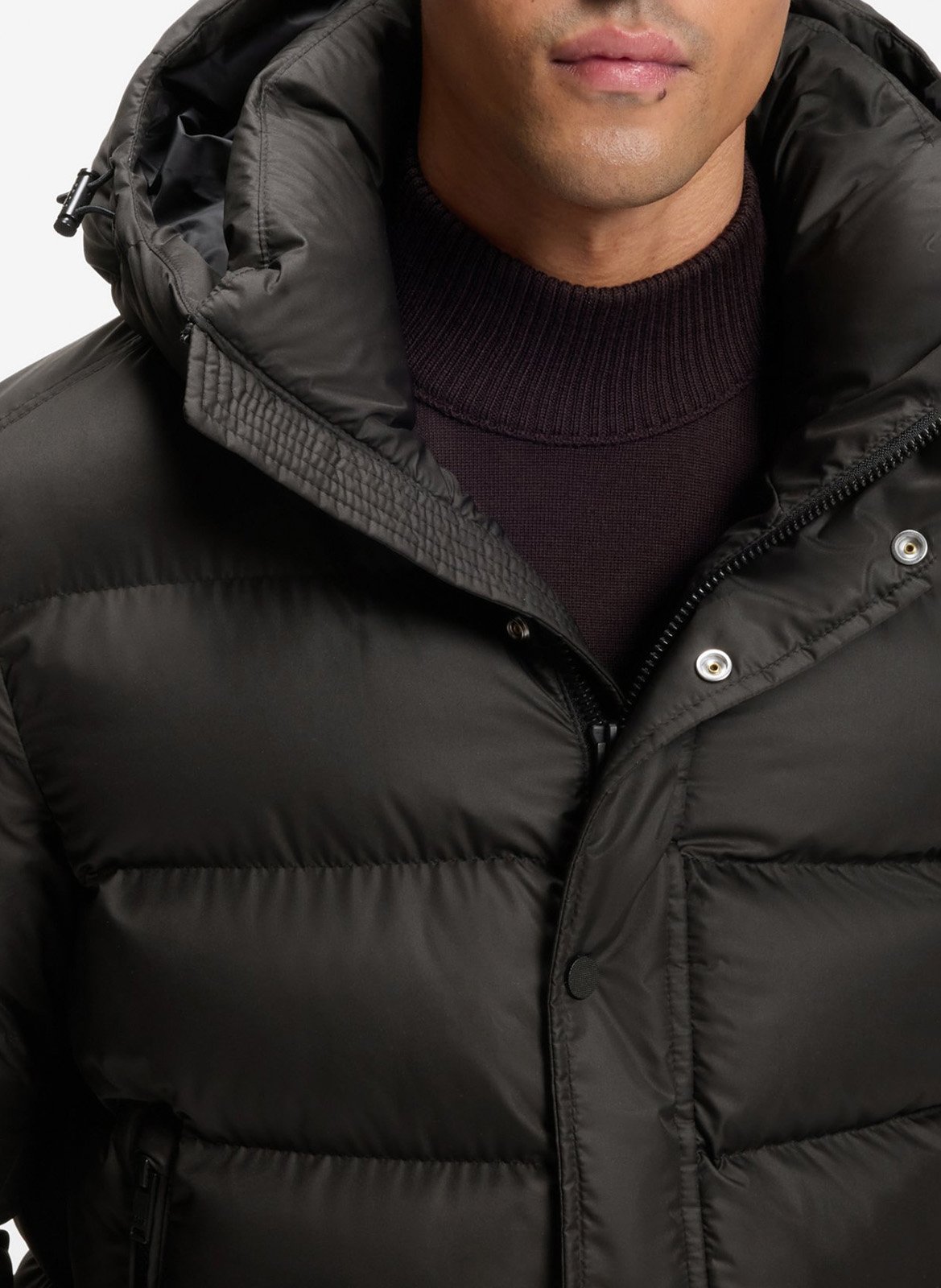 High-neck padded jacket BOSS Black