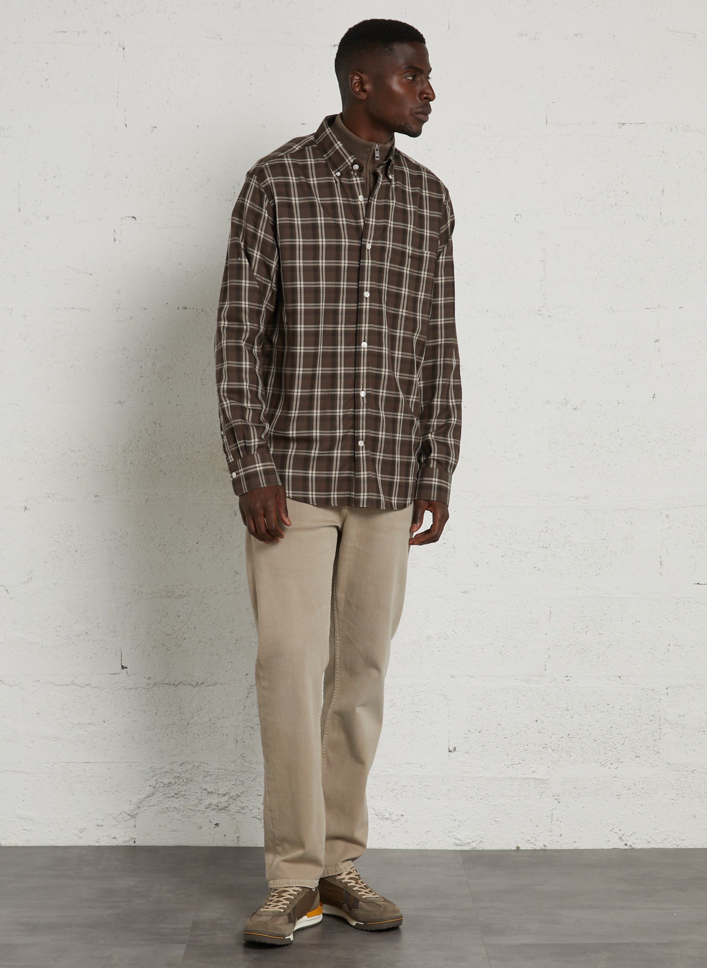  Chemise regular-fit col américain GANT Beige