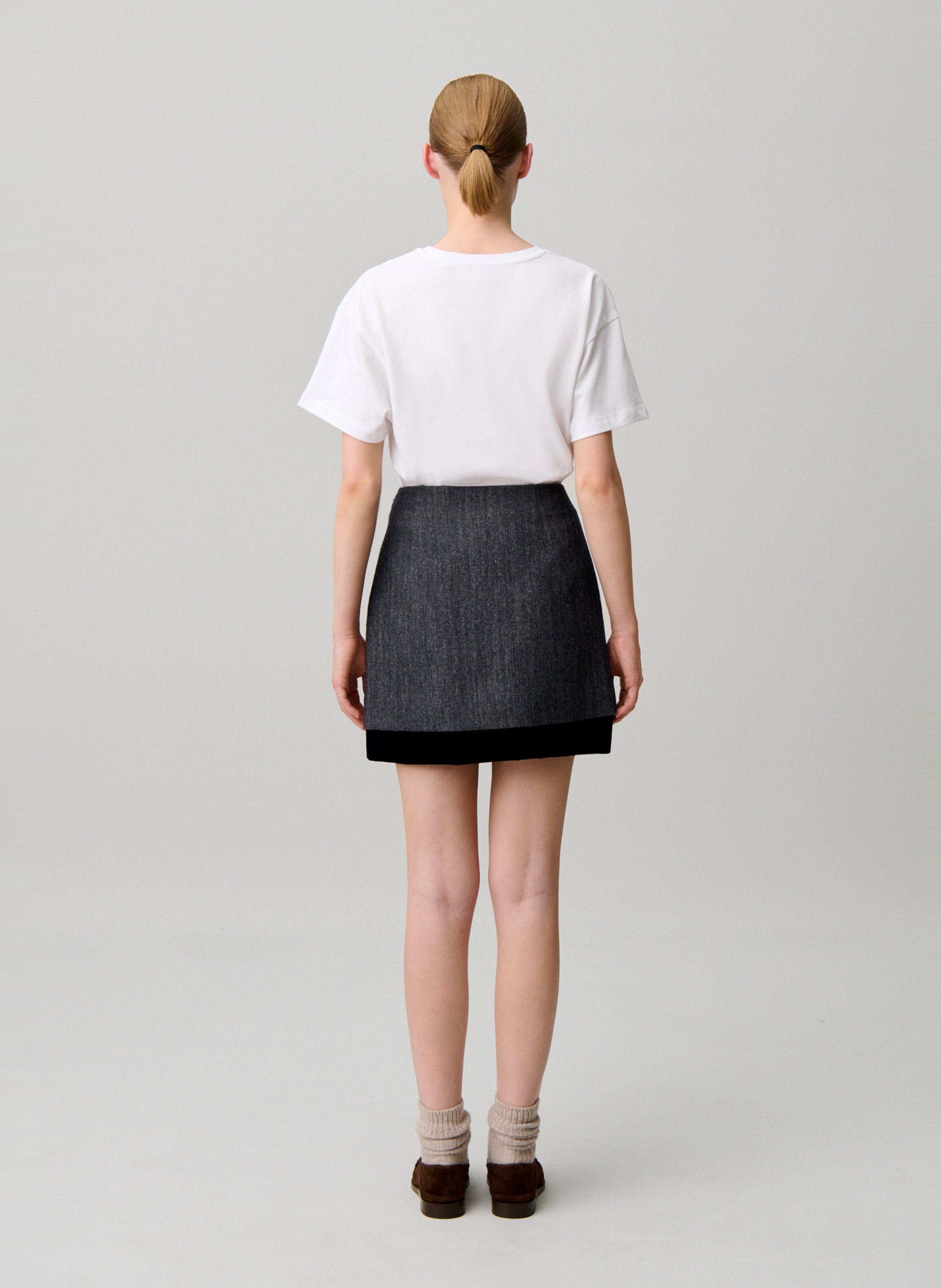Straight wool mix skirt CLAUDIE PIERLOT Multicolored