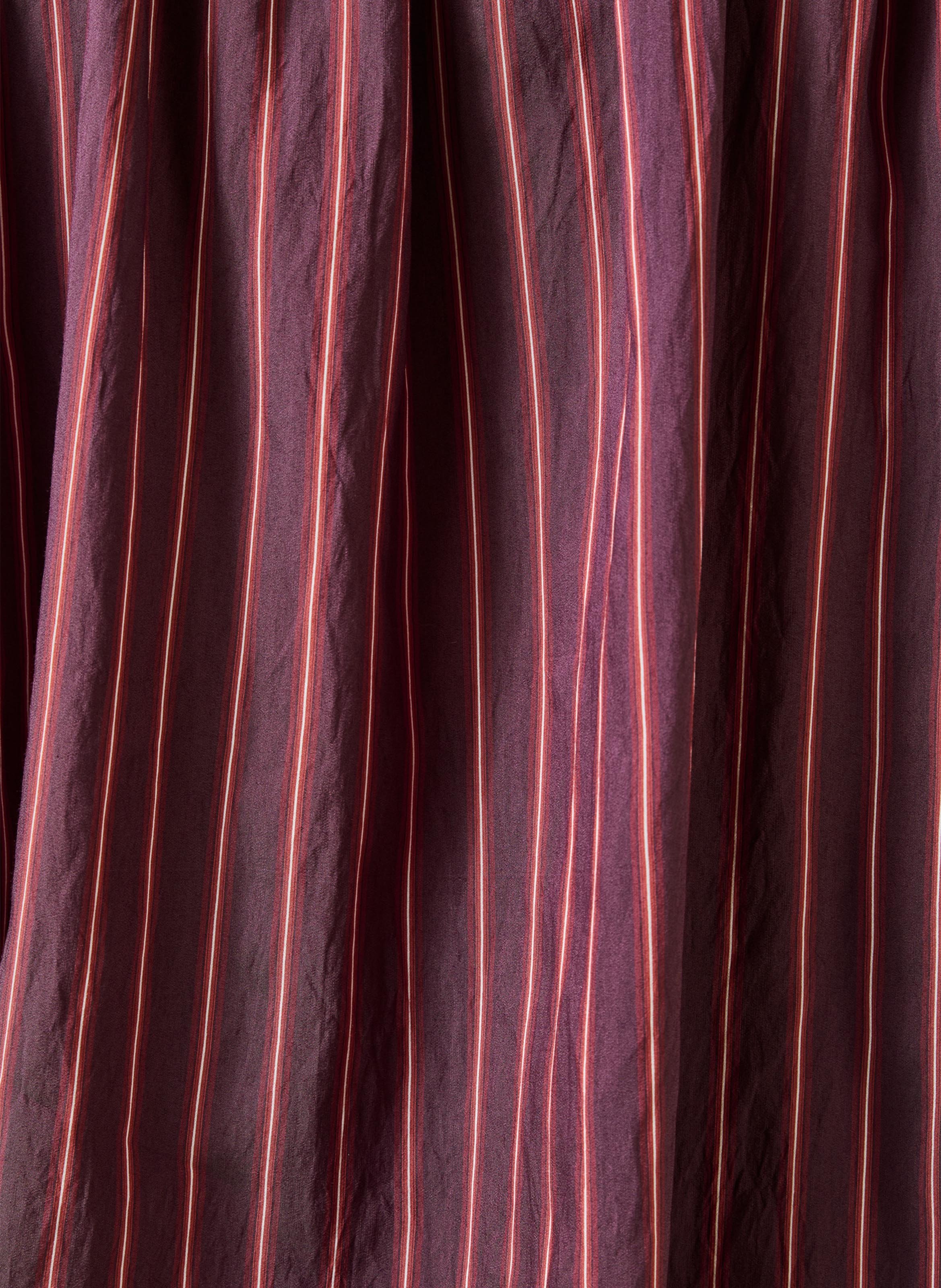Gestreiftes Hemd mit Mao-Kragen LA FEE MARABOUTEE Violett