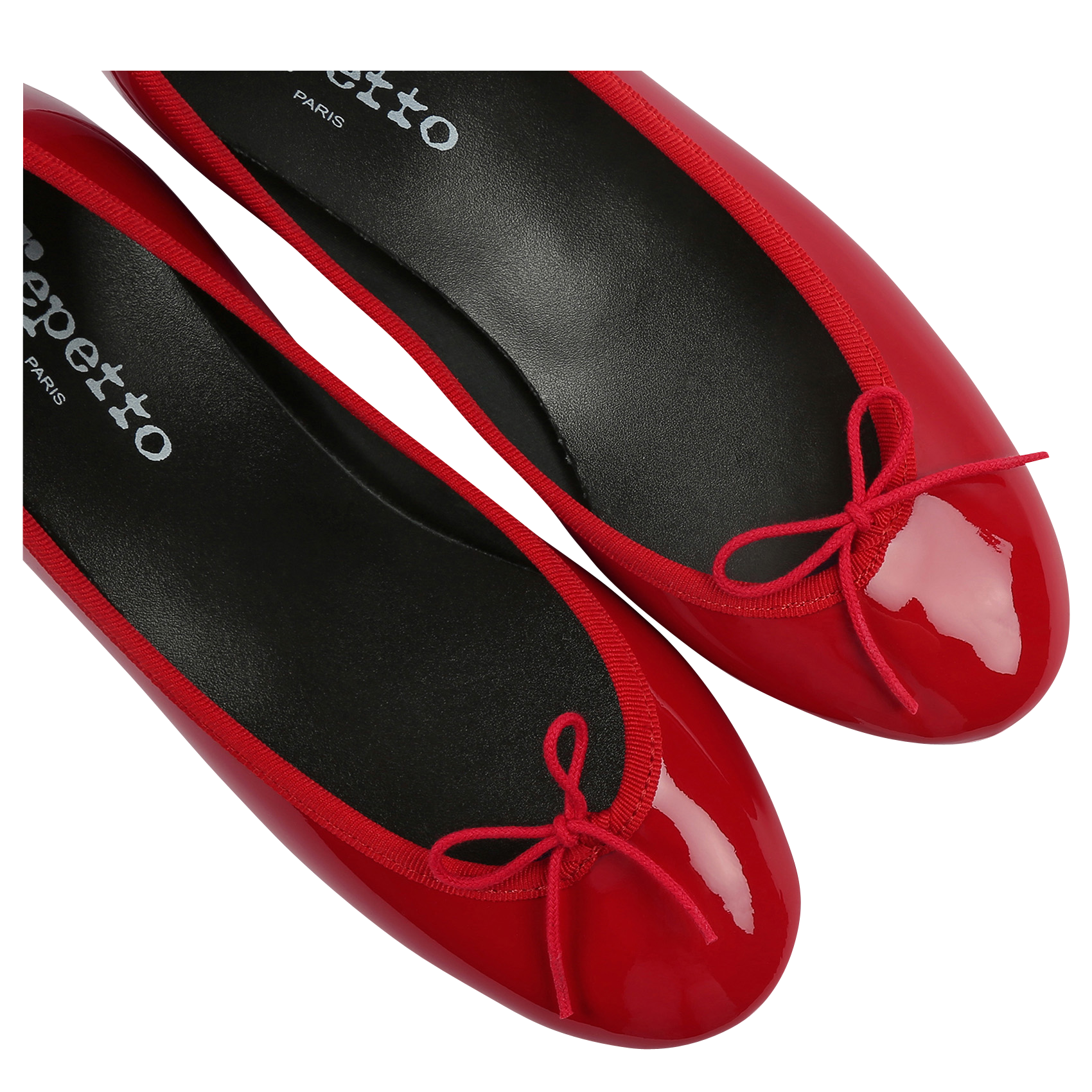 Heeled leather ballet pumps REPETTO Red