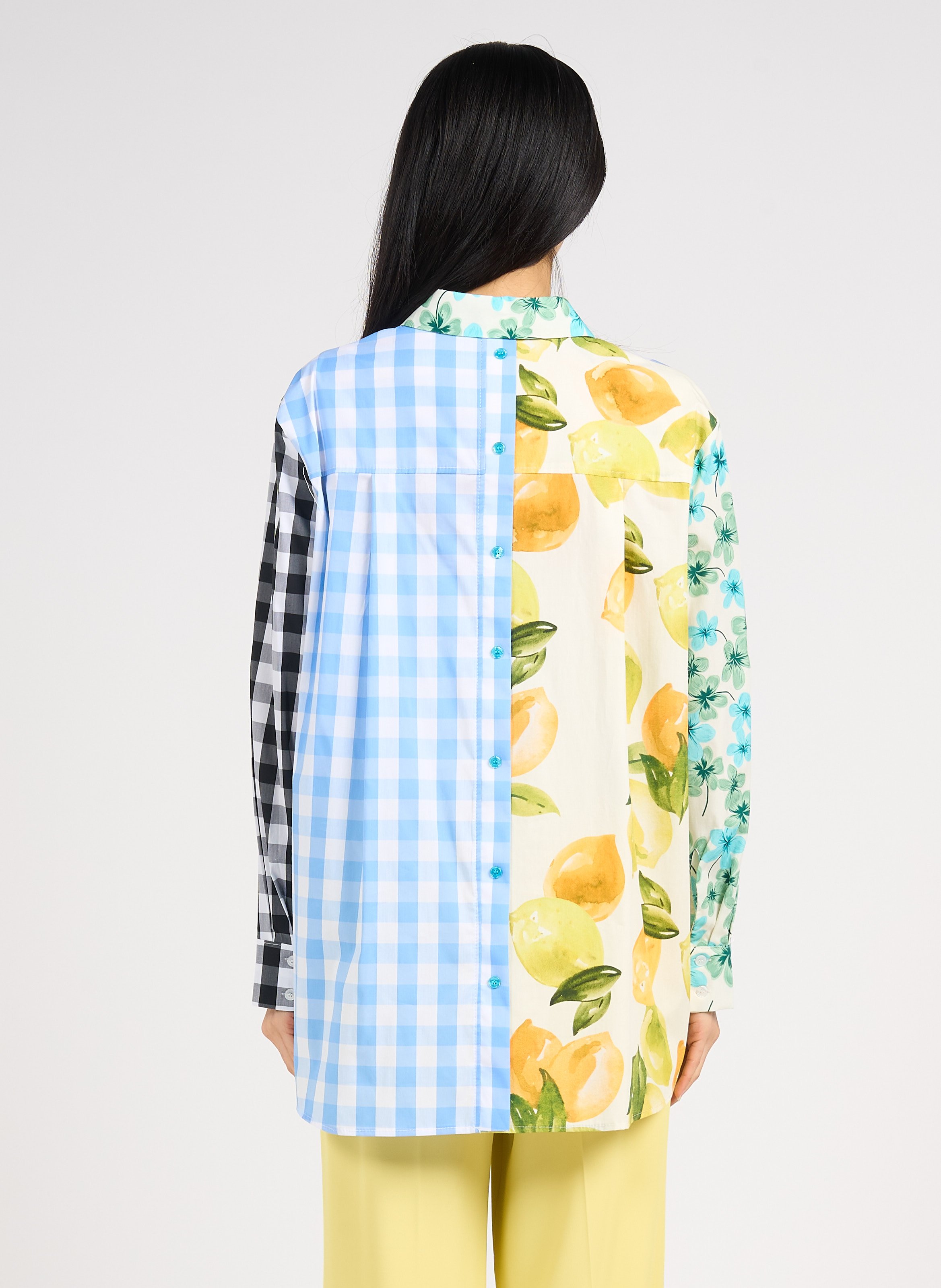 Straight classic collar cotton shirt IMPERIAL Multicolored