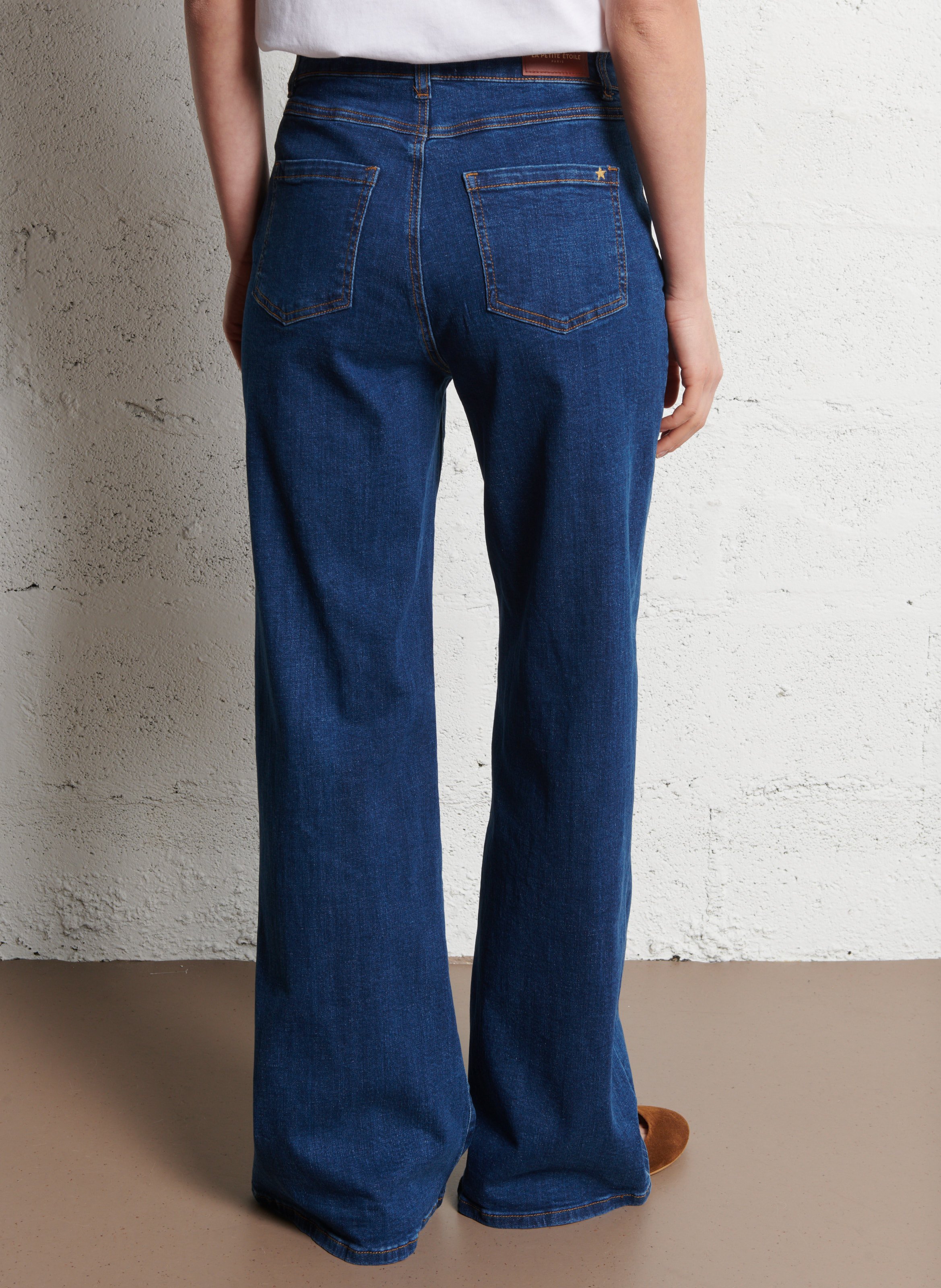 Jean flare en coton mélangé LA PETITE ETOILE Jean brut