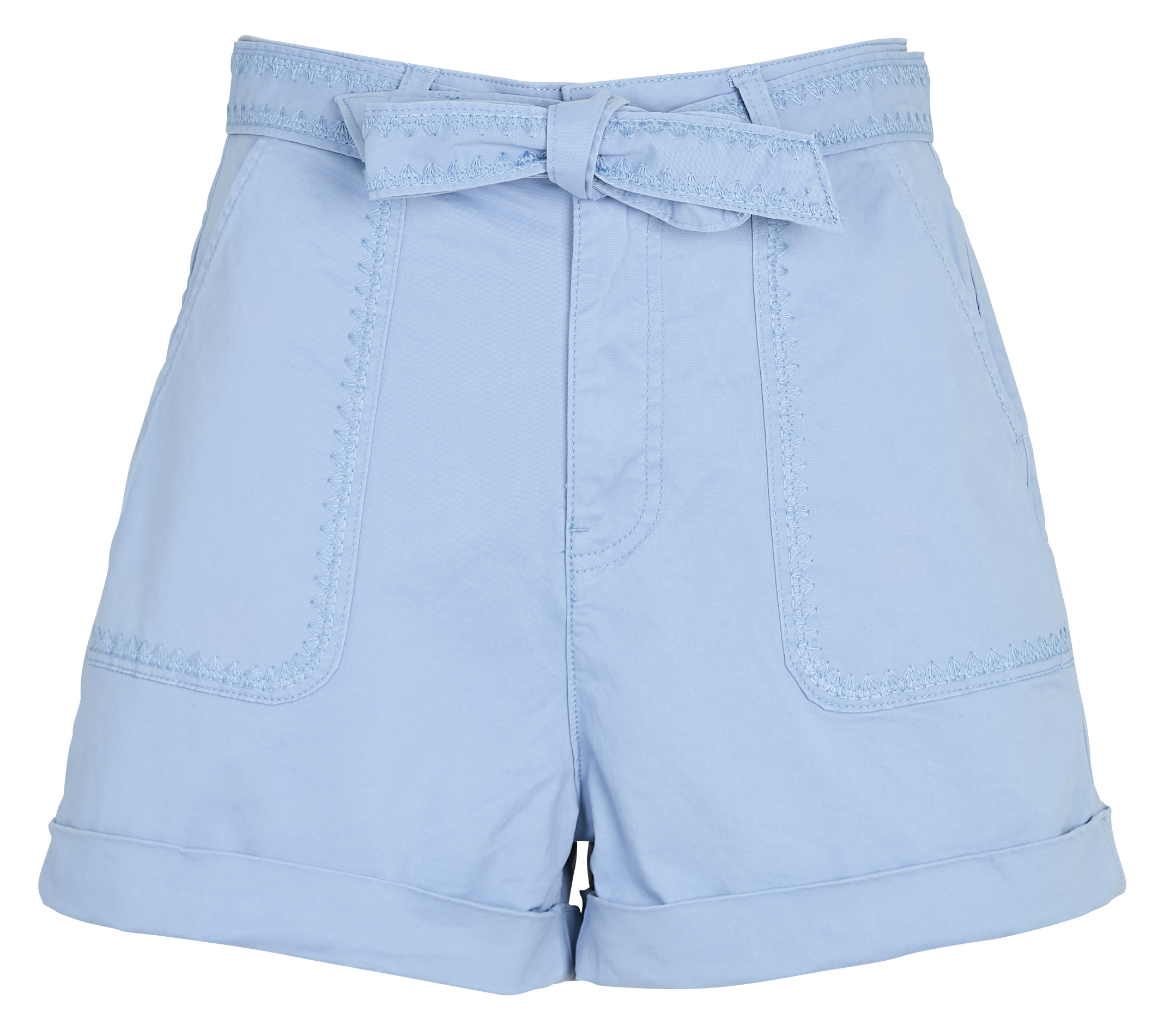 Short large taille haute en coton mélangé LA PETITE ETOILE Bleu