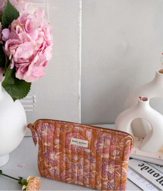 Flat clutch bag BINDI ATELIER Orange