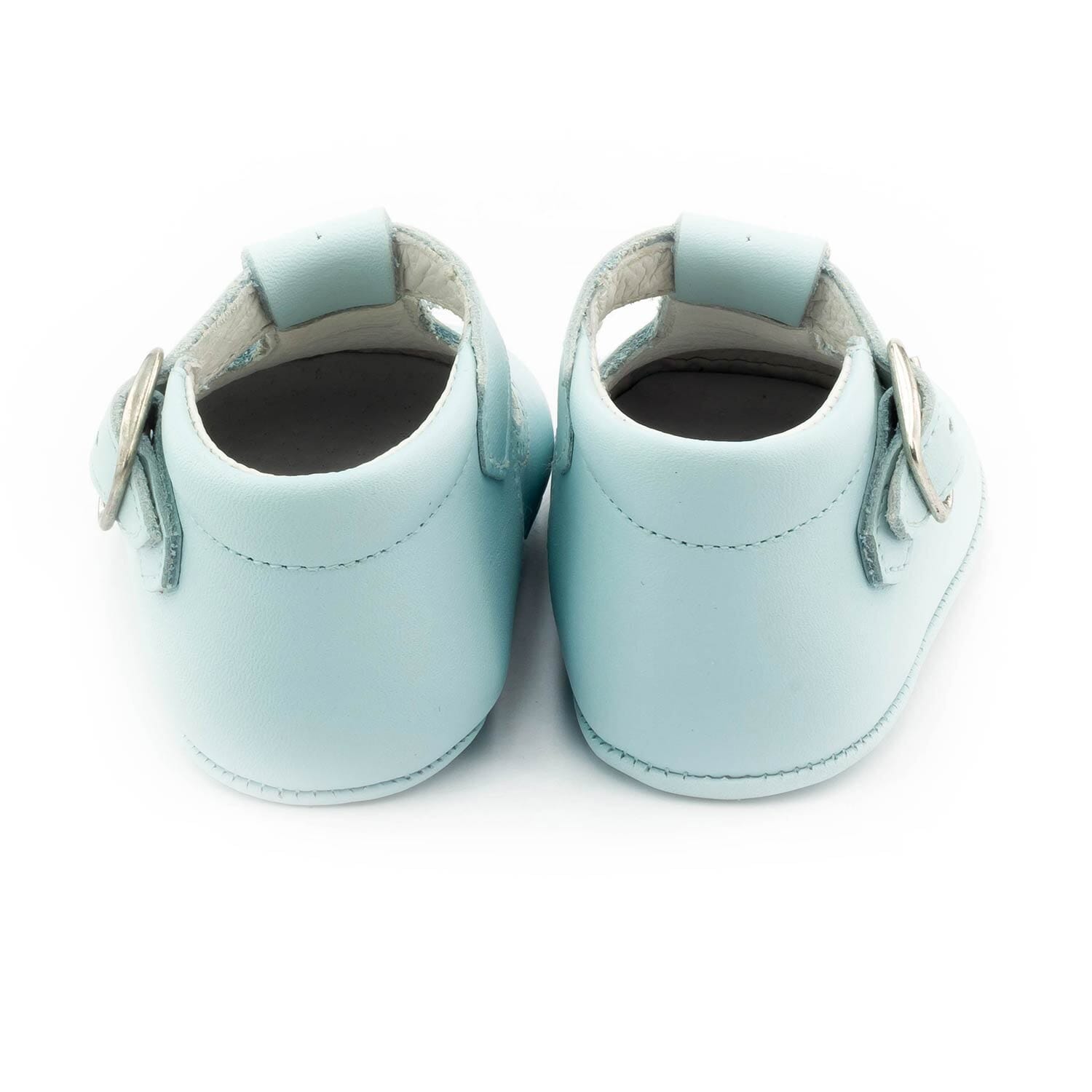 Chausson cuir bébé Boni & Sidonie Bleu
