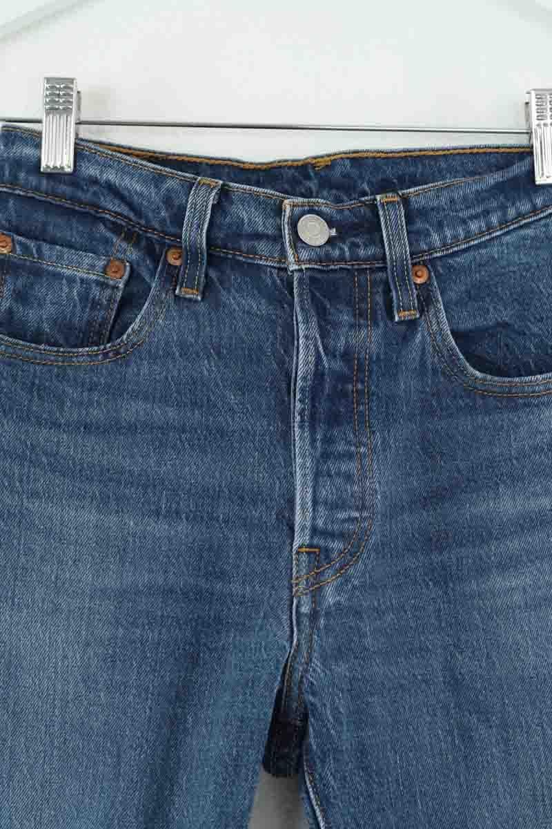 Cotton skinny jeans LEVI'S - Seconde main Blue