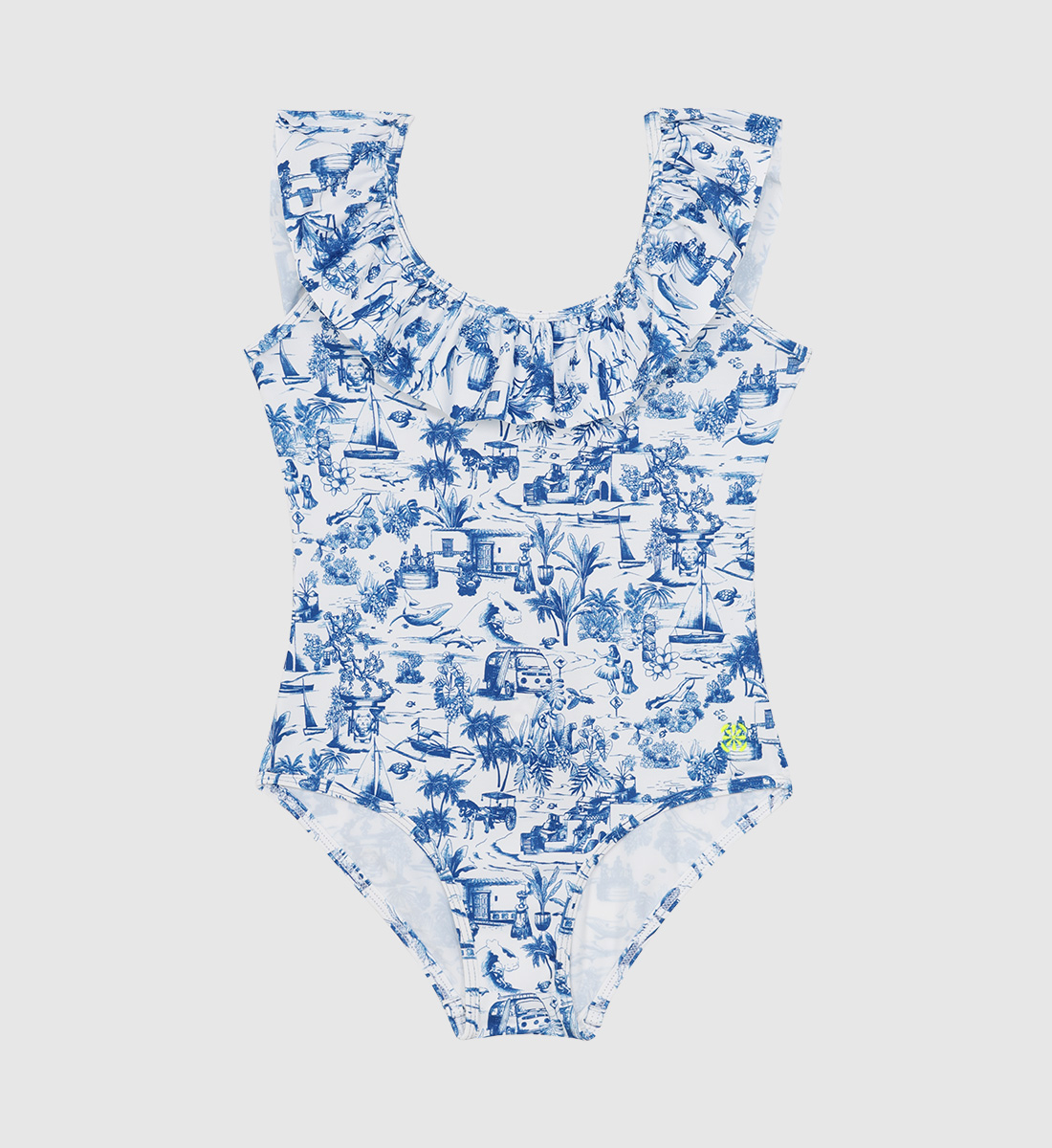 One-piece swimsuit - Around the World GILI'S Blue