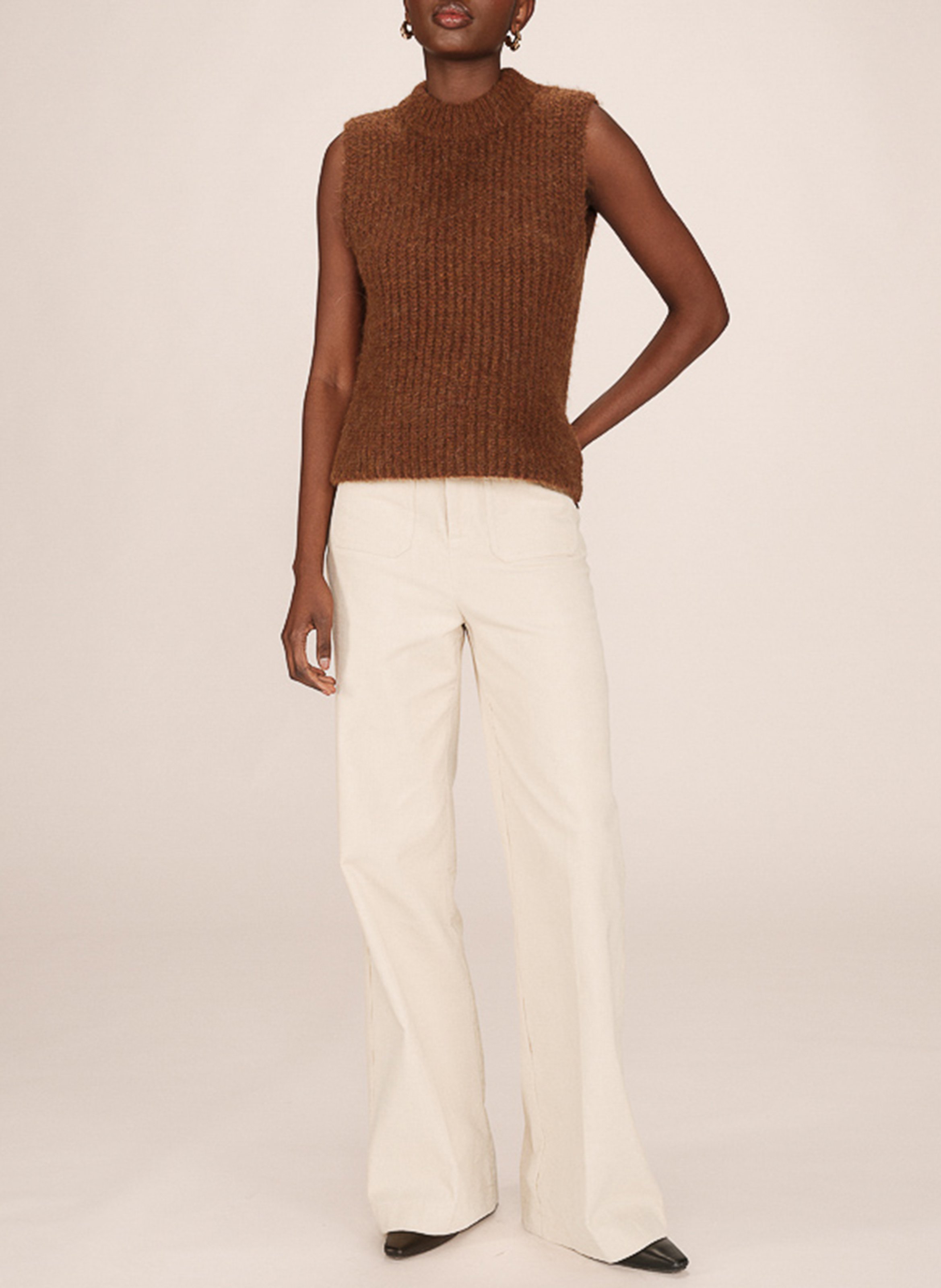 Pull col montant GRACE ET MILA Orange