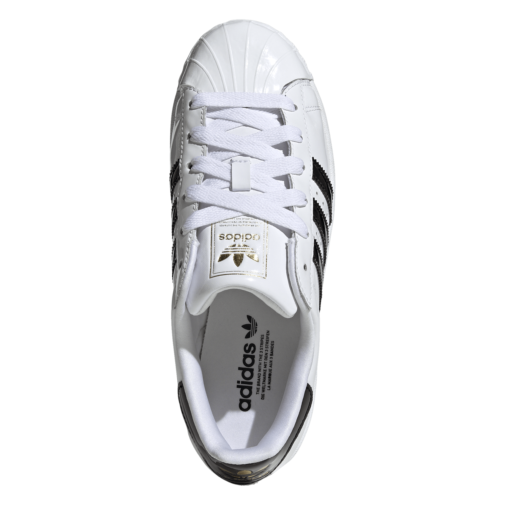 Baskets basses en cuir ADIDAS Blanc