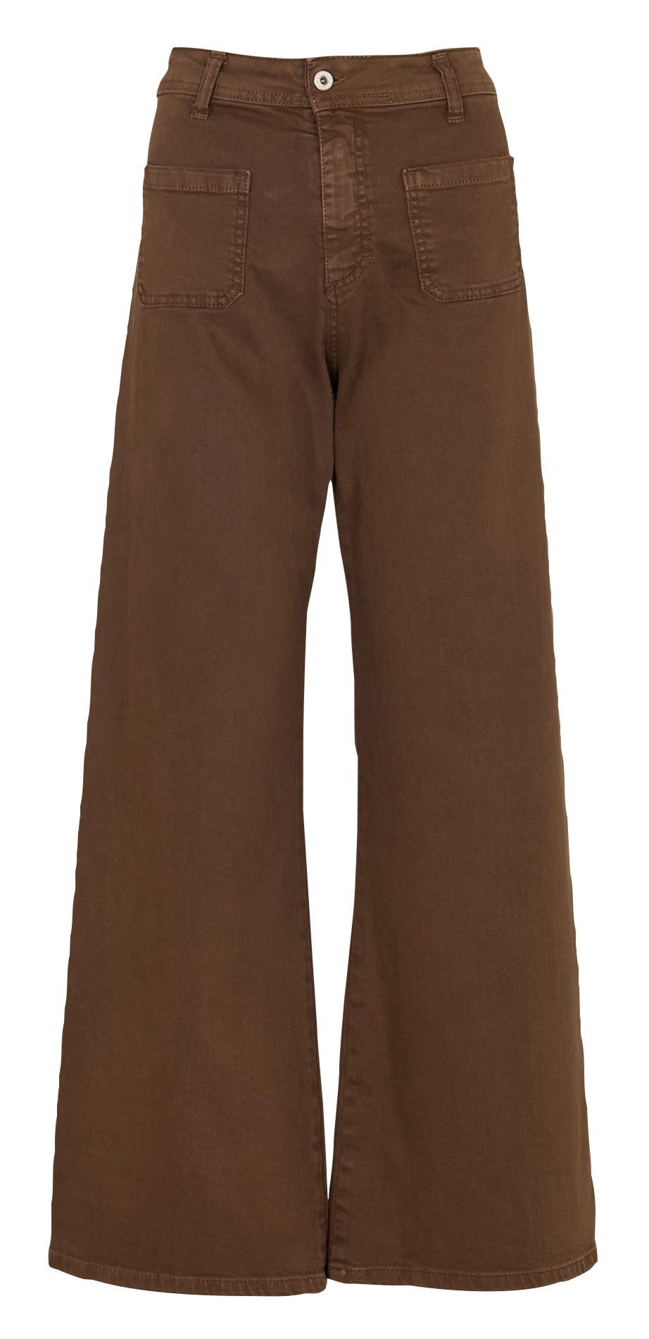 High-rise wide-leg cotton jeans  Wine berry