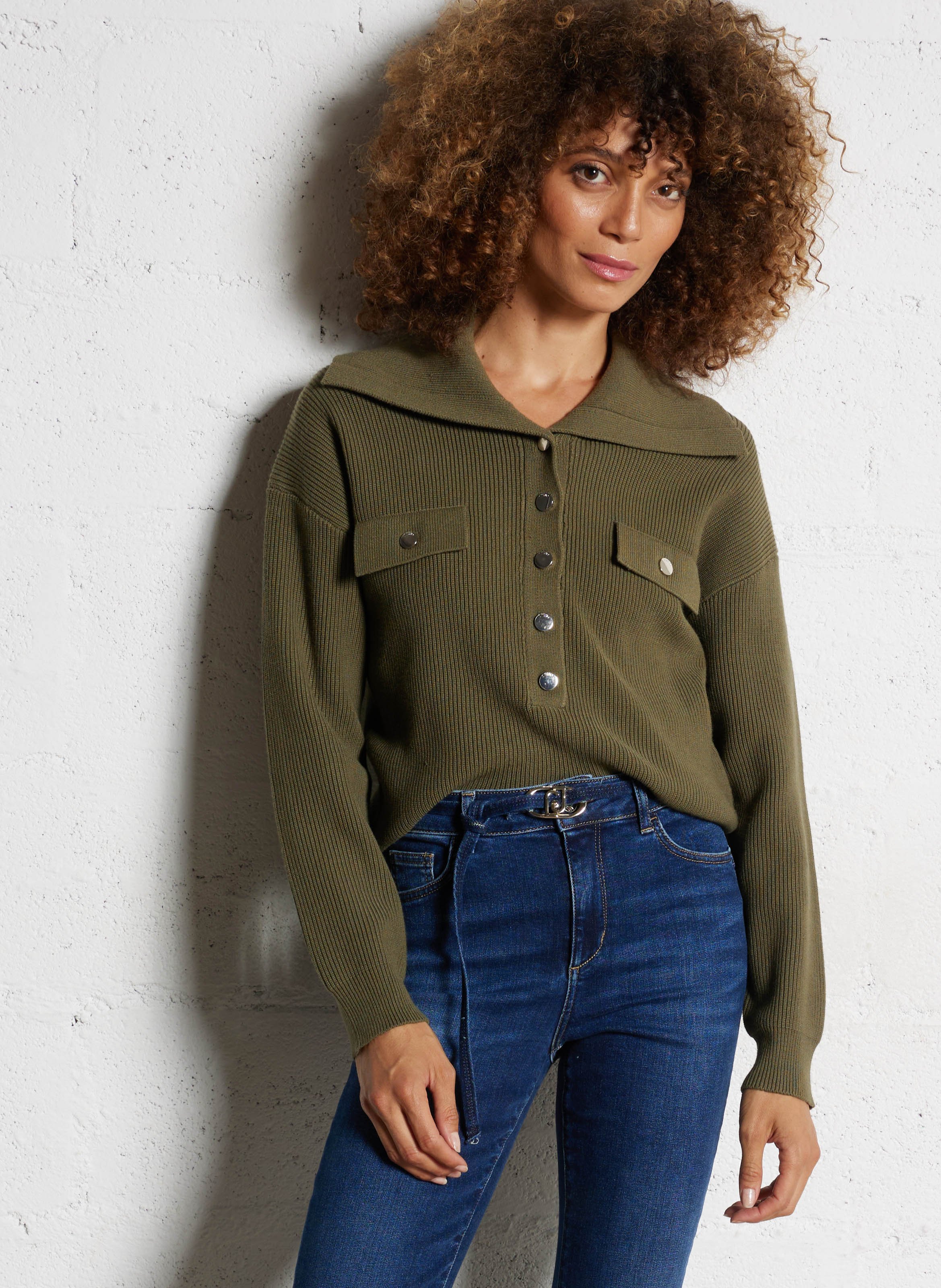 Pull maxi col  LIU JO Violet