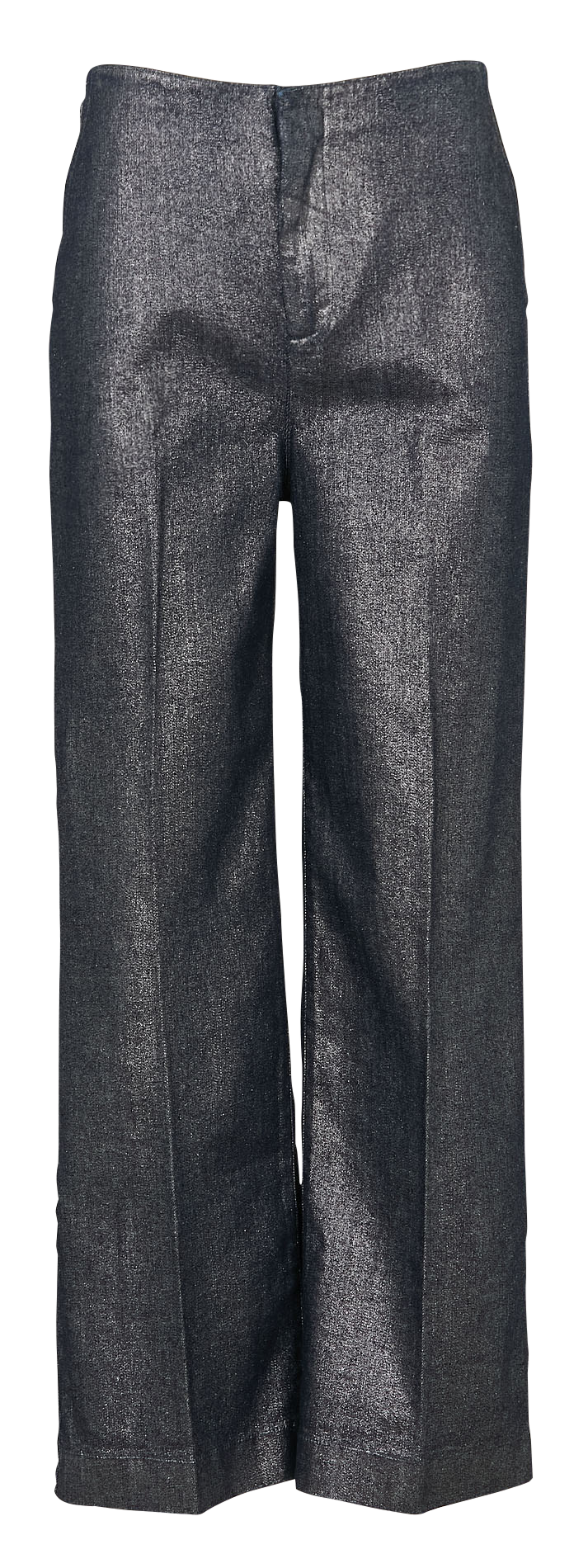 Pantalon droit à paillettes MOMONI Argent