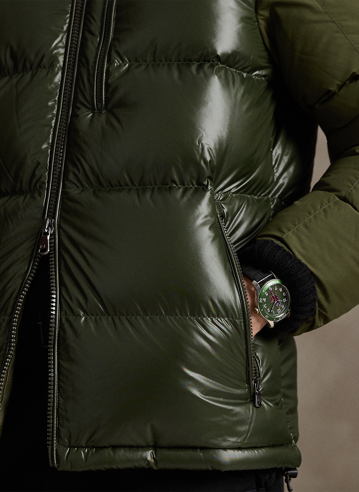 Doudoune à capuche POLO RALPH LAUREN Vert