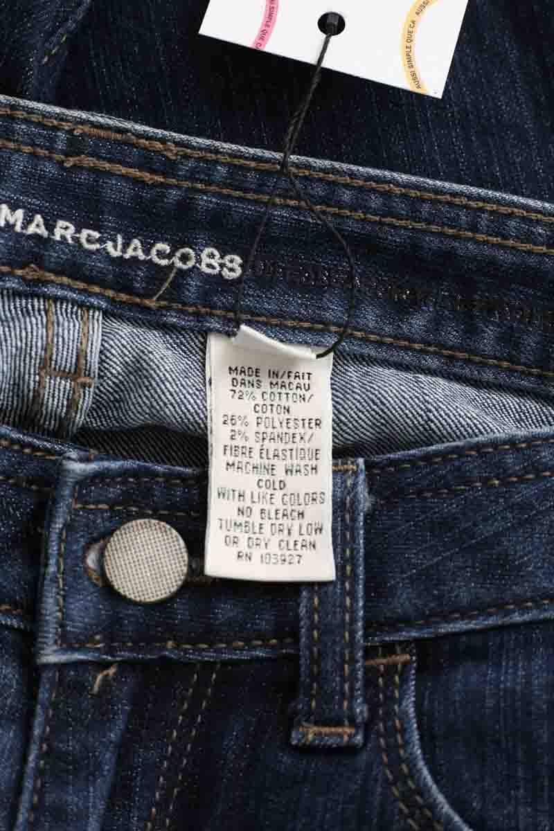 Cotton straight jeans MARC JACOBS - Seconde Main Blue