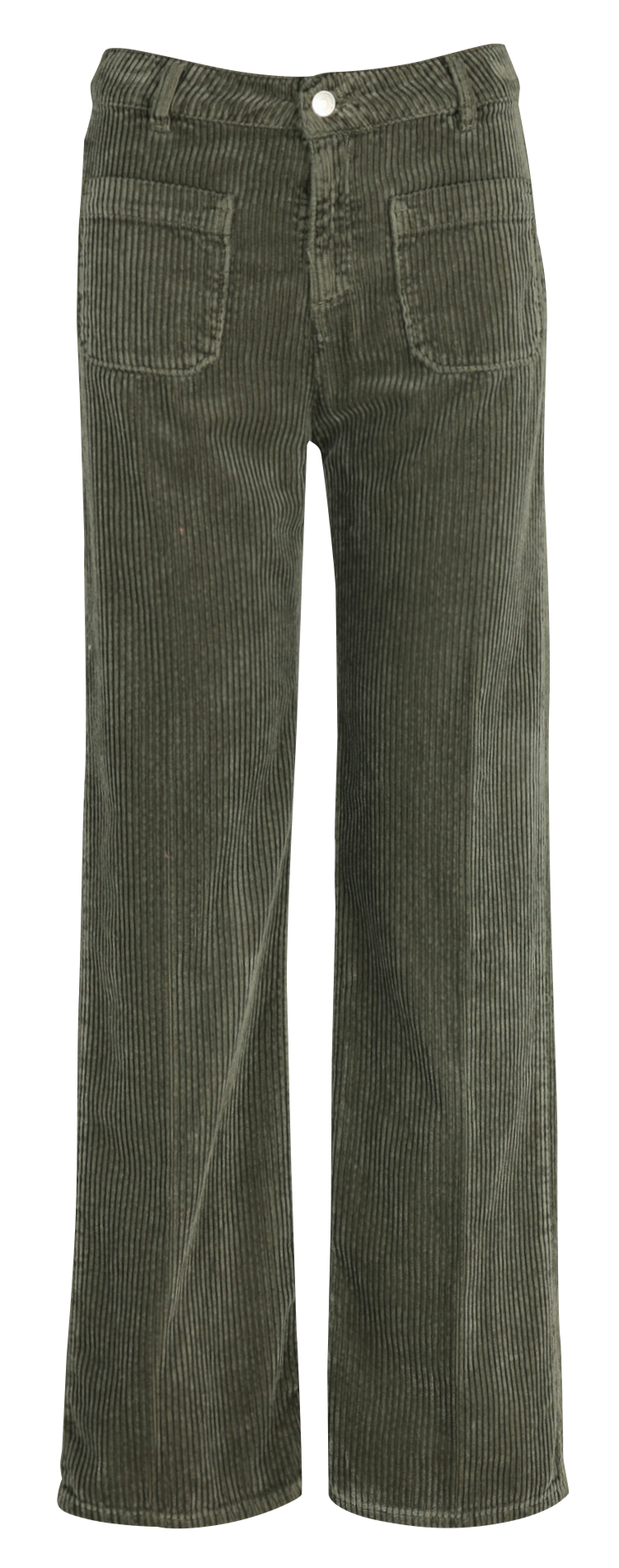 Flared broek van corduroy ACQUAVERDE Kaki