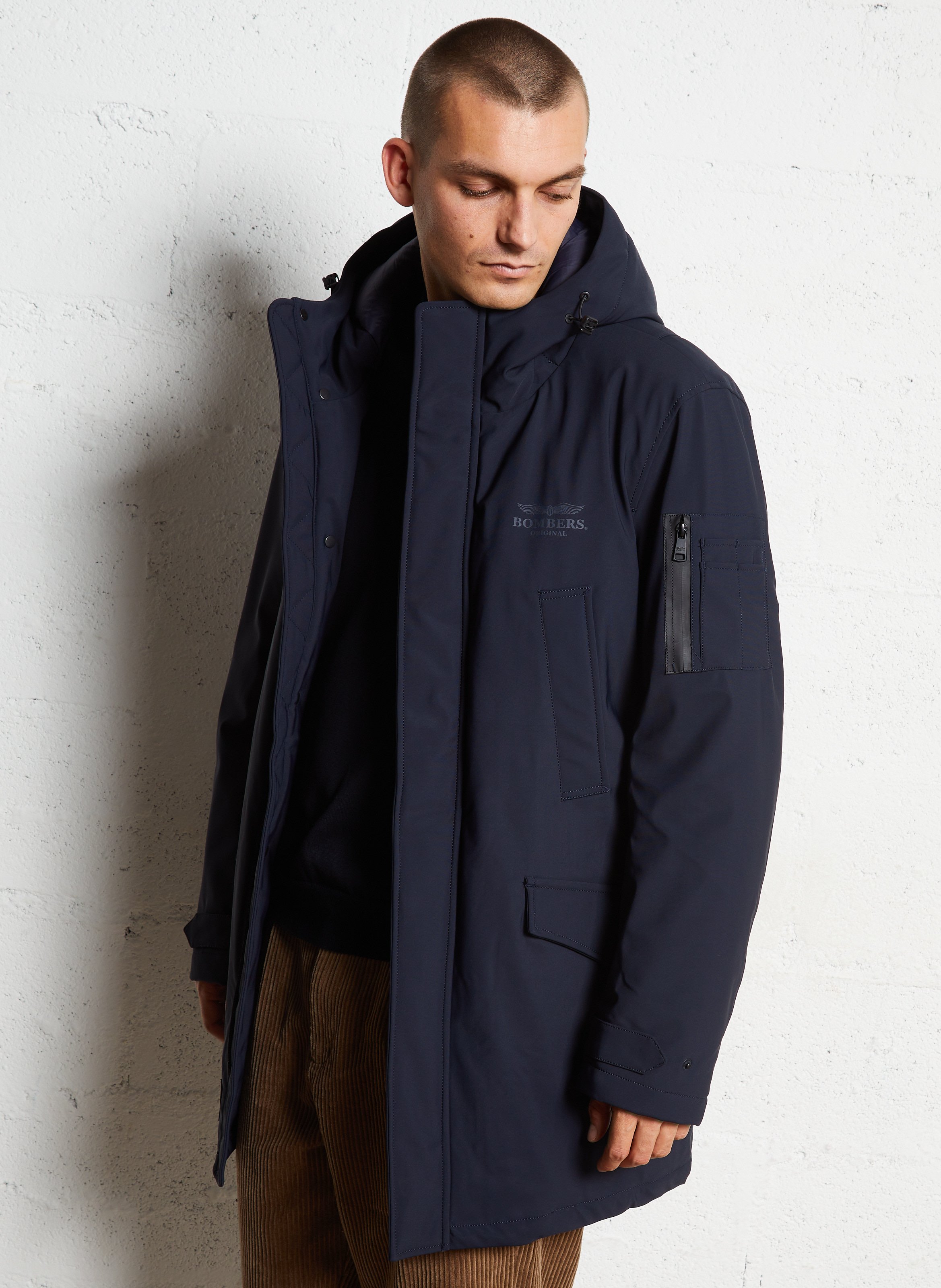 Parka à capuche BOMBERS ORIGINAL Bleu