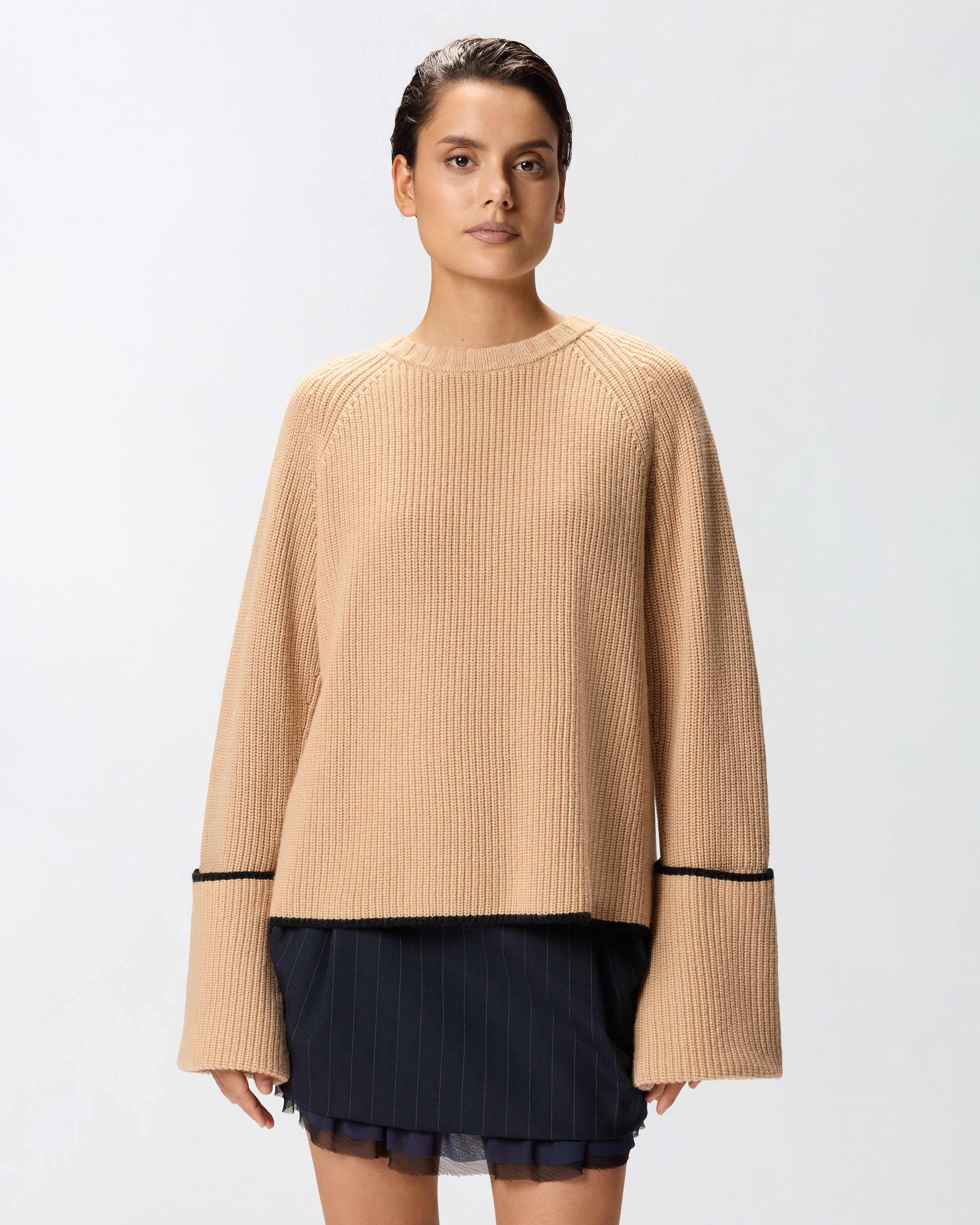 Loose-fit round-neck sweater PINKO Multicolored