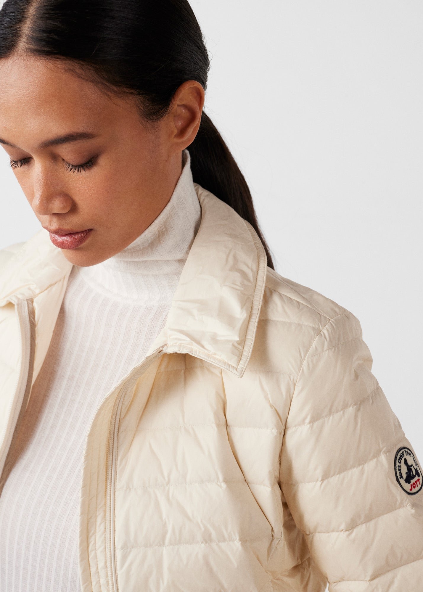 Long hooded puffer coat vero 2.0 JOTT White