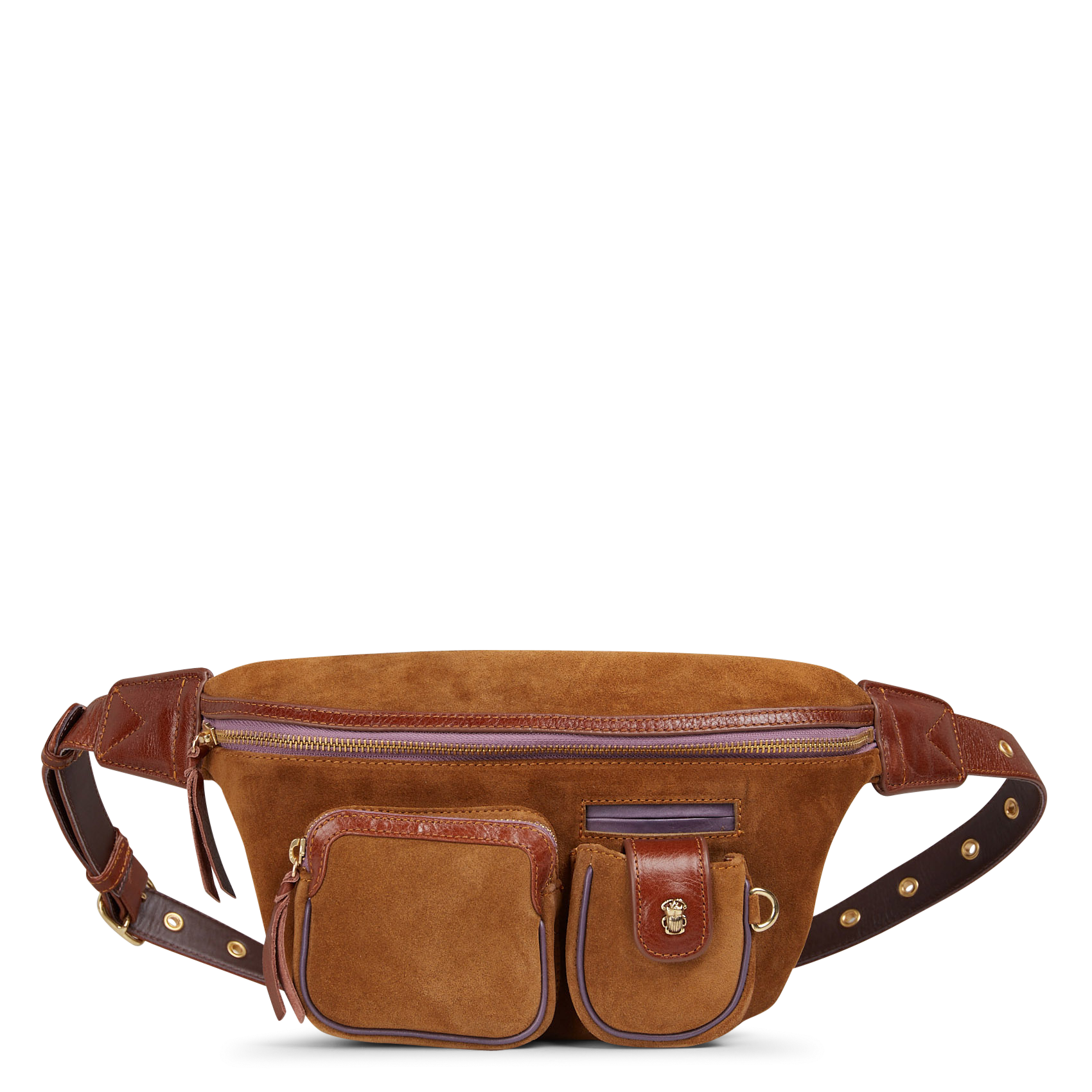 Gürteltasche aus Leder CLARIS VIROT Braun