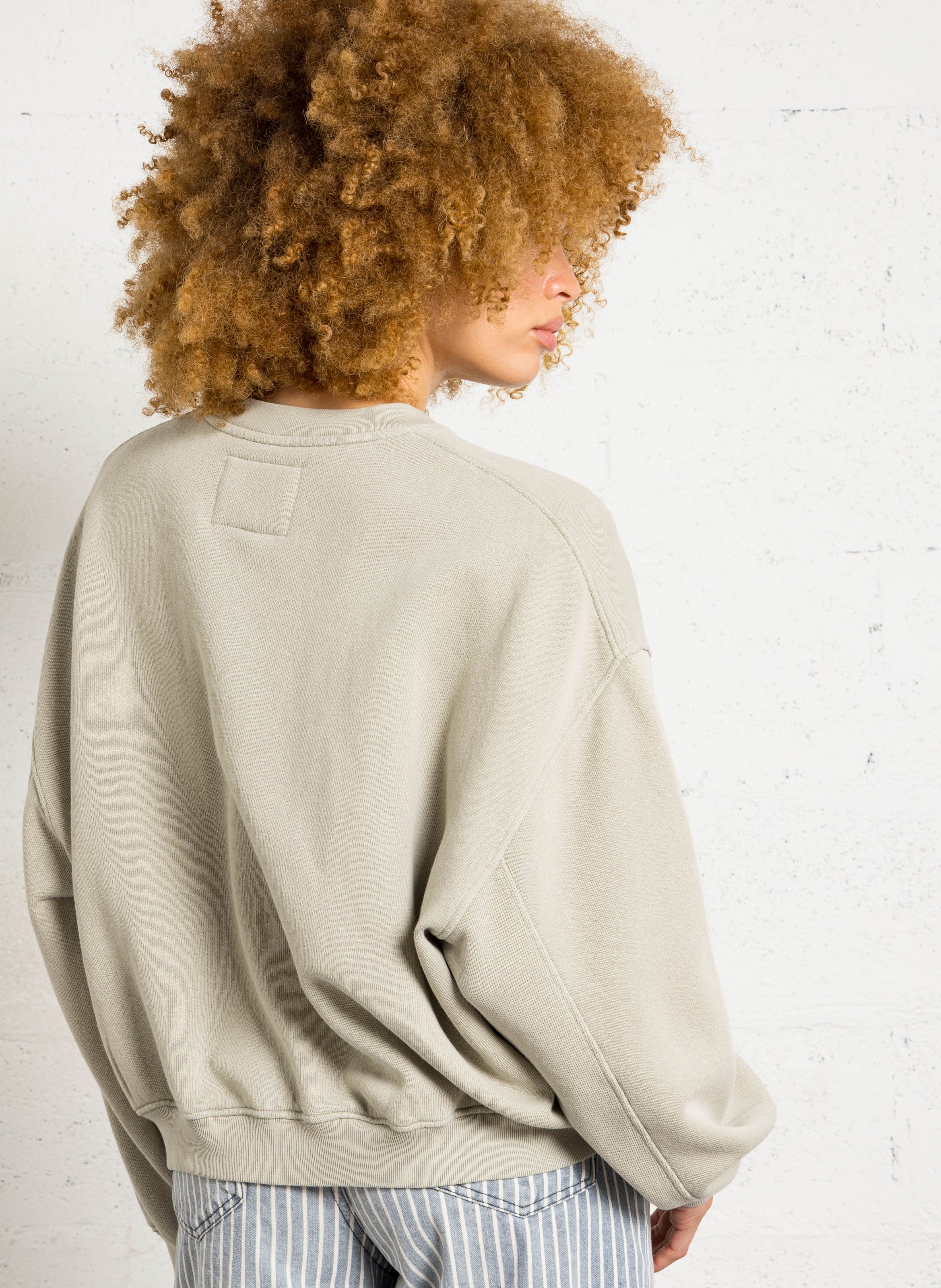 Rundhals-Sweatshirt aus Baumwoll-Mix BELLEROSE Grau