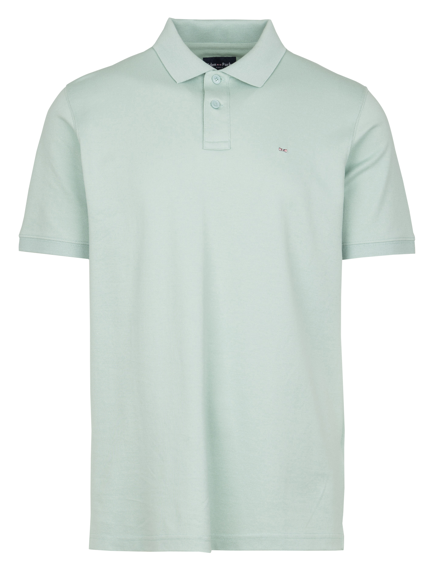 Straight cotton polo shirt EDEN PARK Green