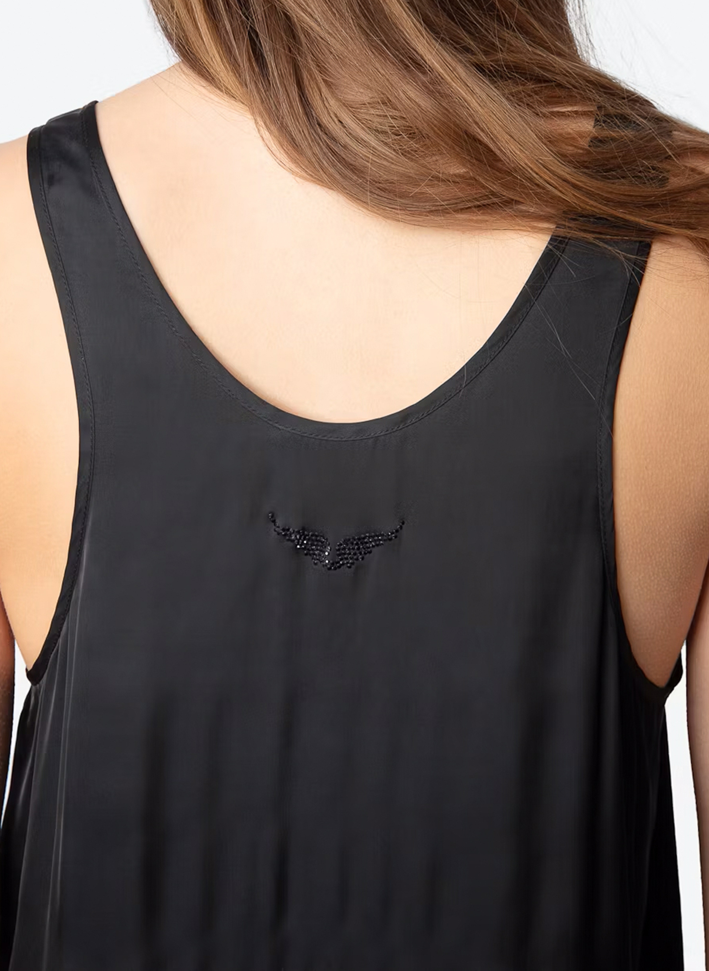 Satijnen rechte top ZADIG&VOLTAIRE Zwart