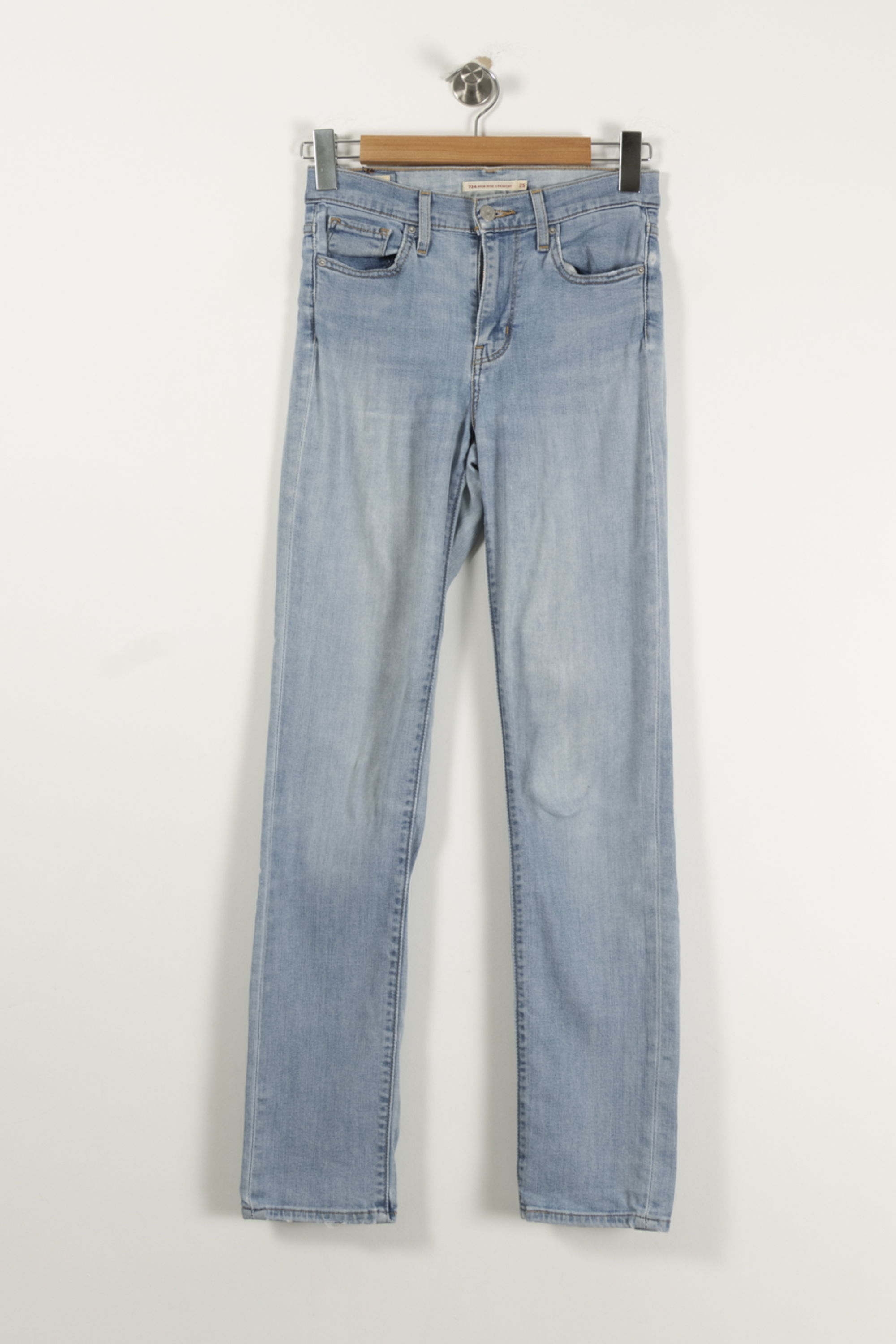 Cropped slim jeans with studs LEVI'S - Seconde main Blue
