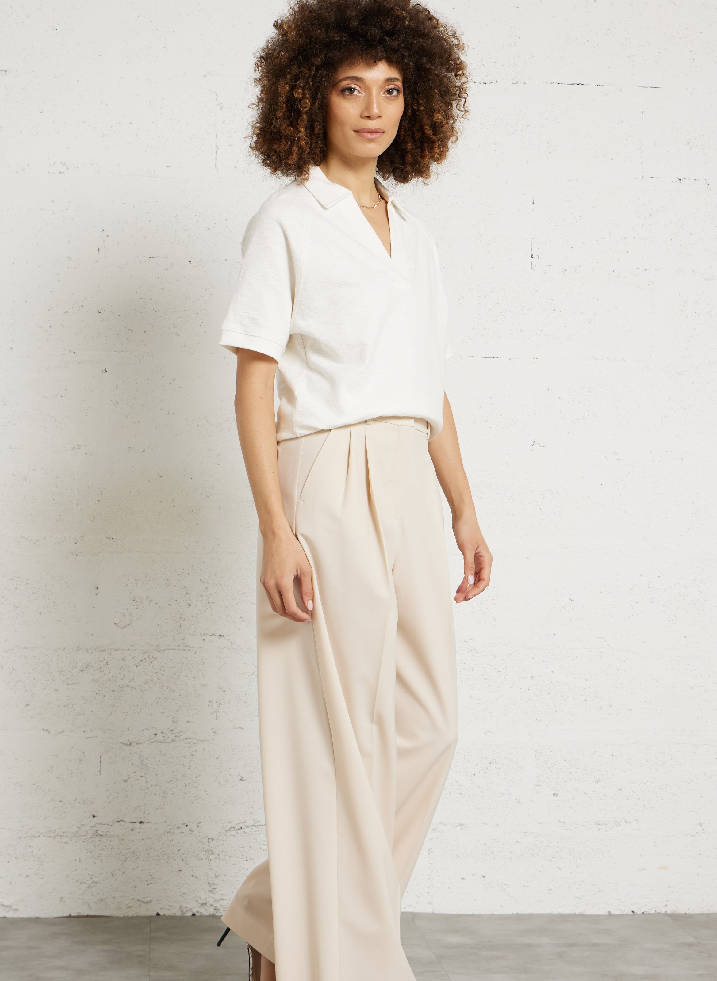 Tee-shirt ample en coton MAISON 123 Blanc