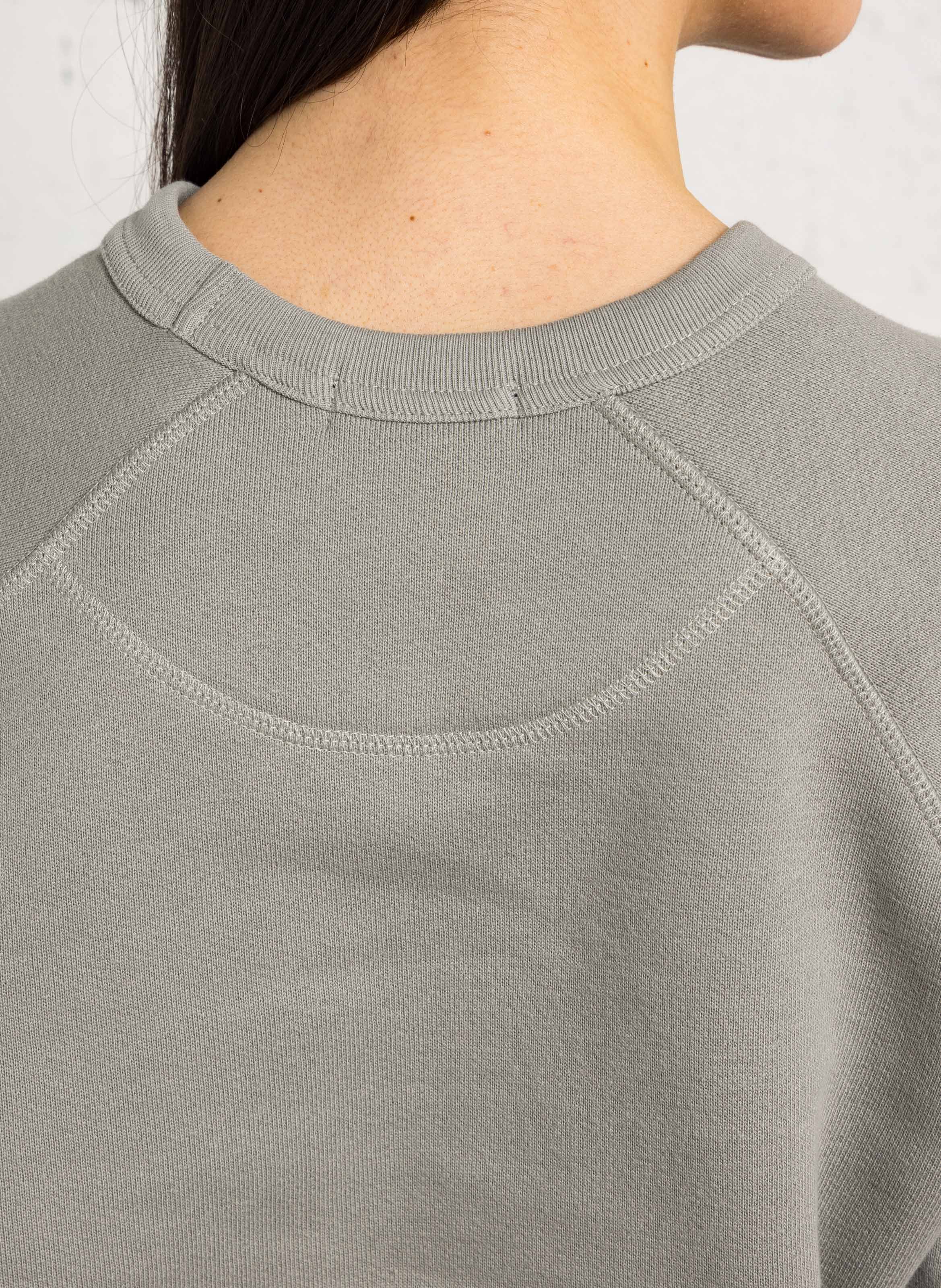 Gerader Bio-Baumwollpullover SOEUR Grau