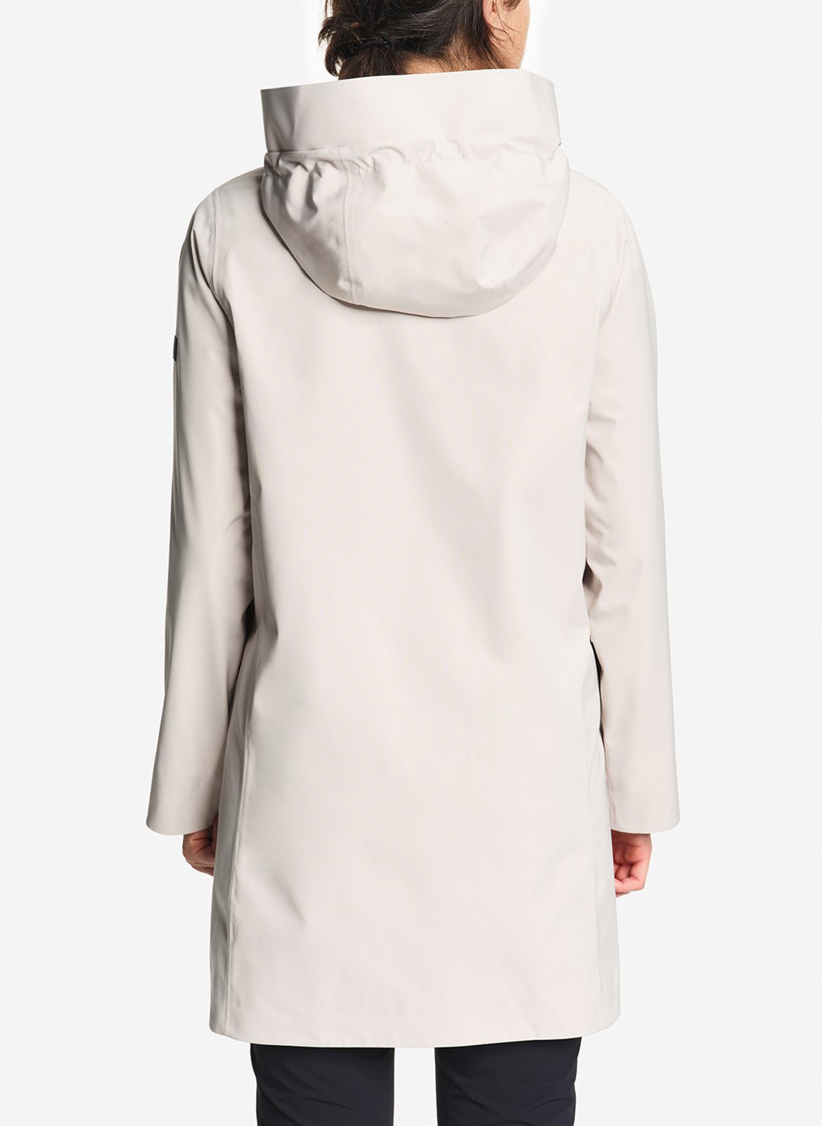 Straight mid-length parka with solid hood AIGLE Beige