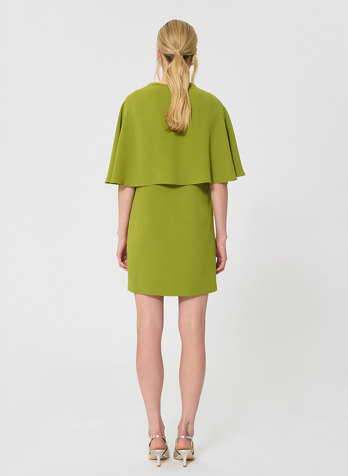 Robe courte col rond TARA JARMON Green