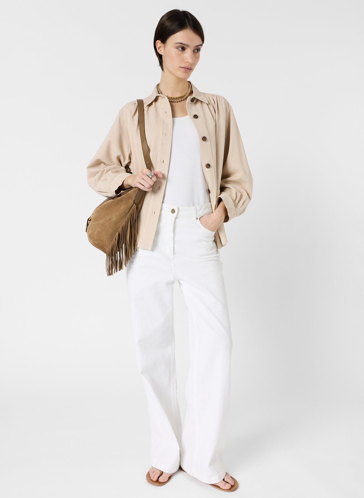 Blouson mit klassischem Kragen GERARD DAREL Beige