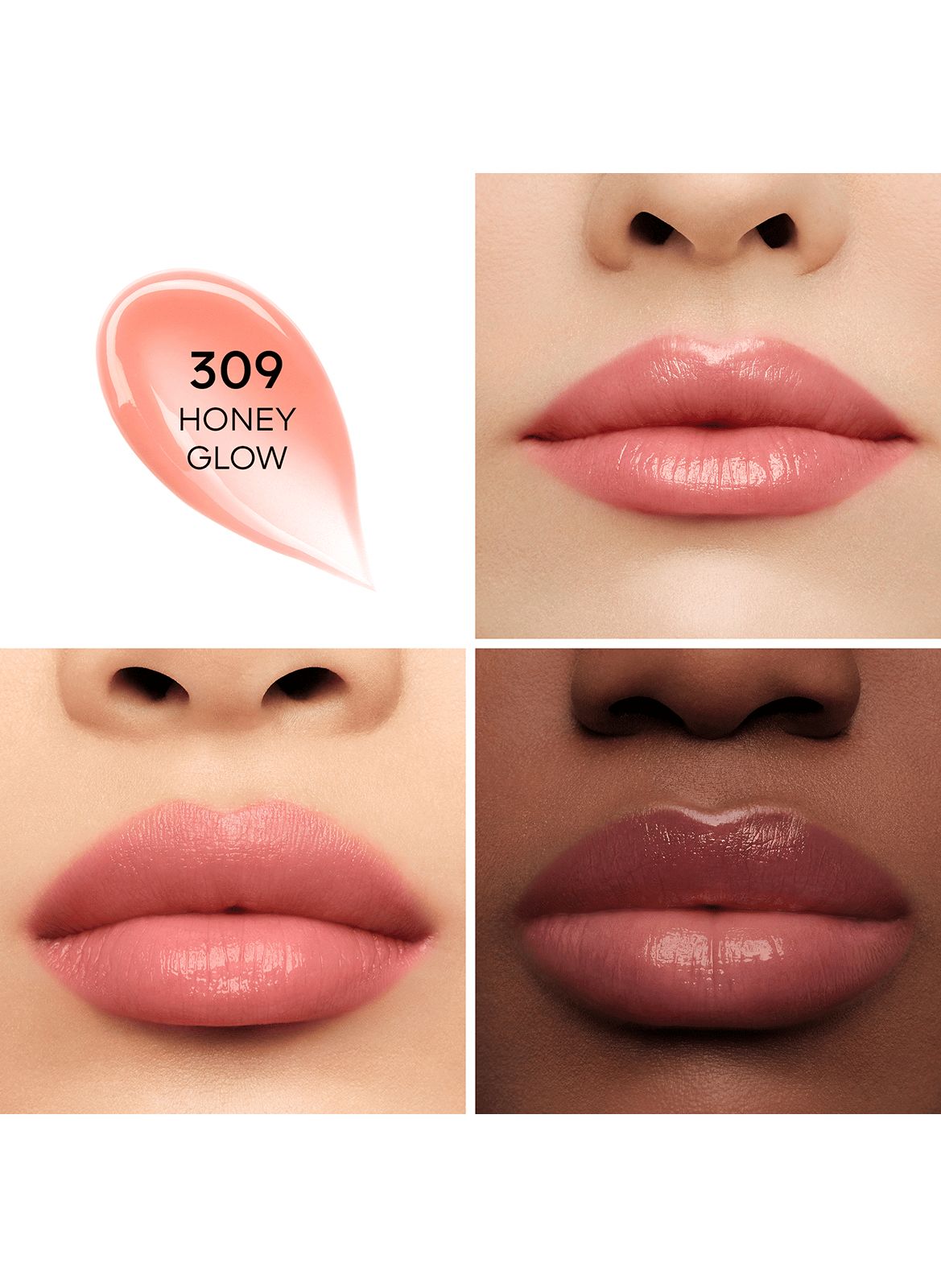 KissKiss Bee Glow - Getönter Lippenbalsam mit Honiginfusion und 98 % Inhaltsstoffen natürlichen Ursprungs GUERLAIN 309 honey glow