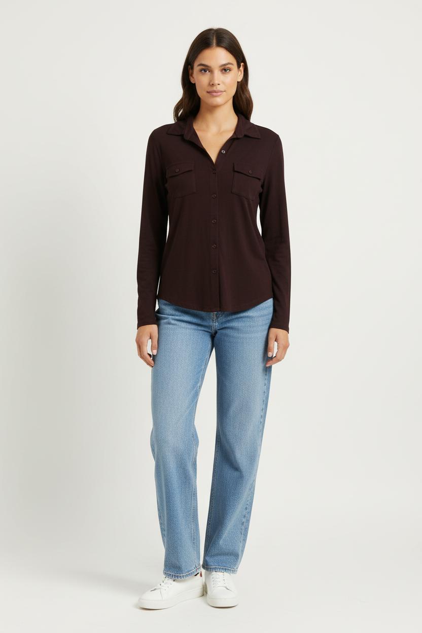 Shirt MAJESTIC FILATURES - SECONDE MAIN Red