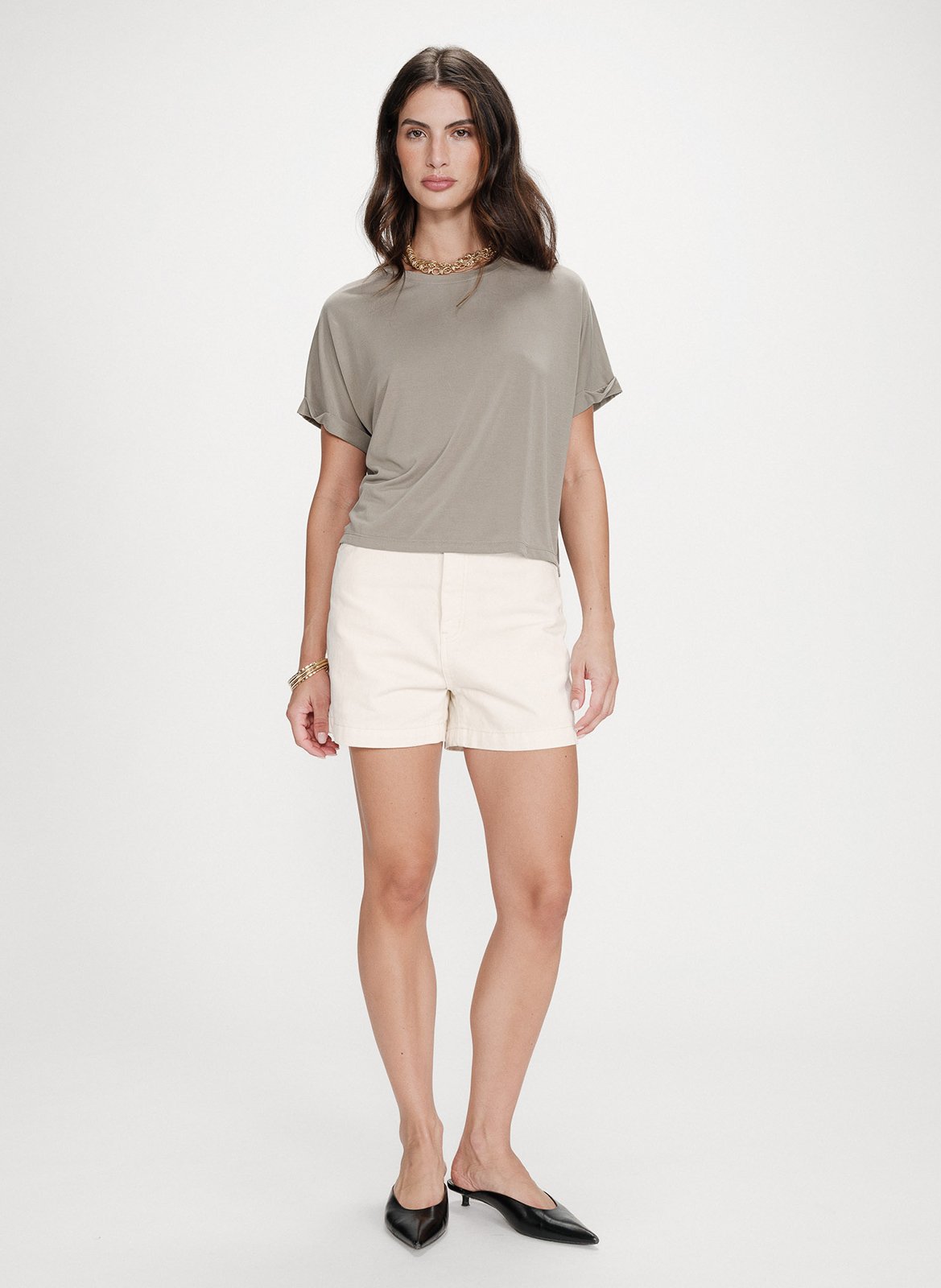 Tee-shirt col rond GRACE ET MILA Vert