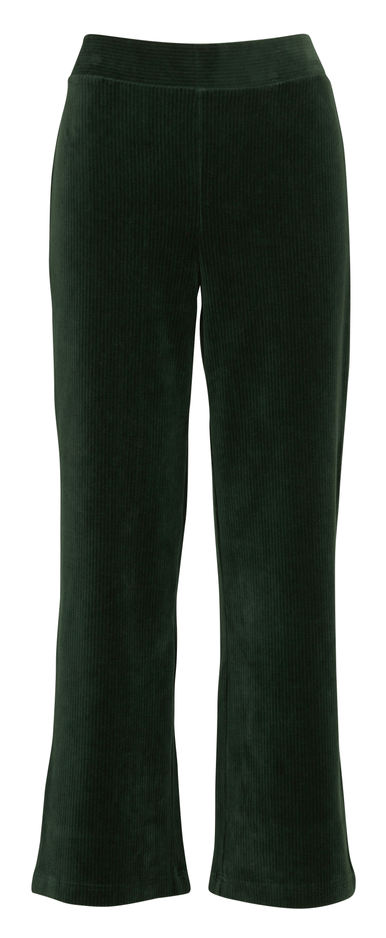 Straight corduroy pants in blended cotton NICE THINGS Green