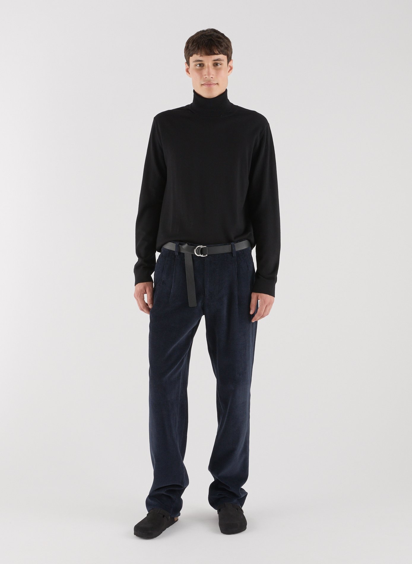 Arnau merino wool turtleneck sweater by Arnau-R SAISON 1865 Black