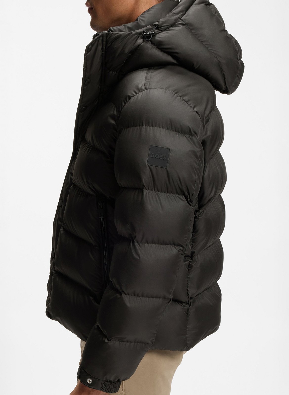 High-neck padded jacket BOSS Black