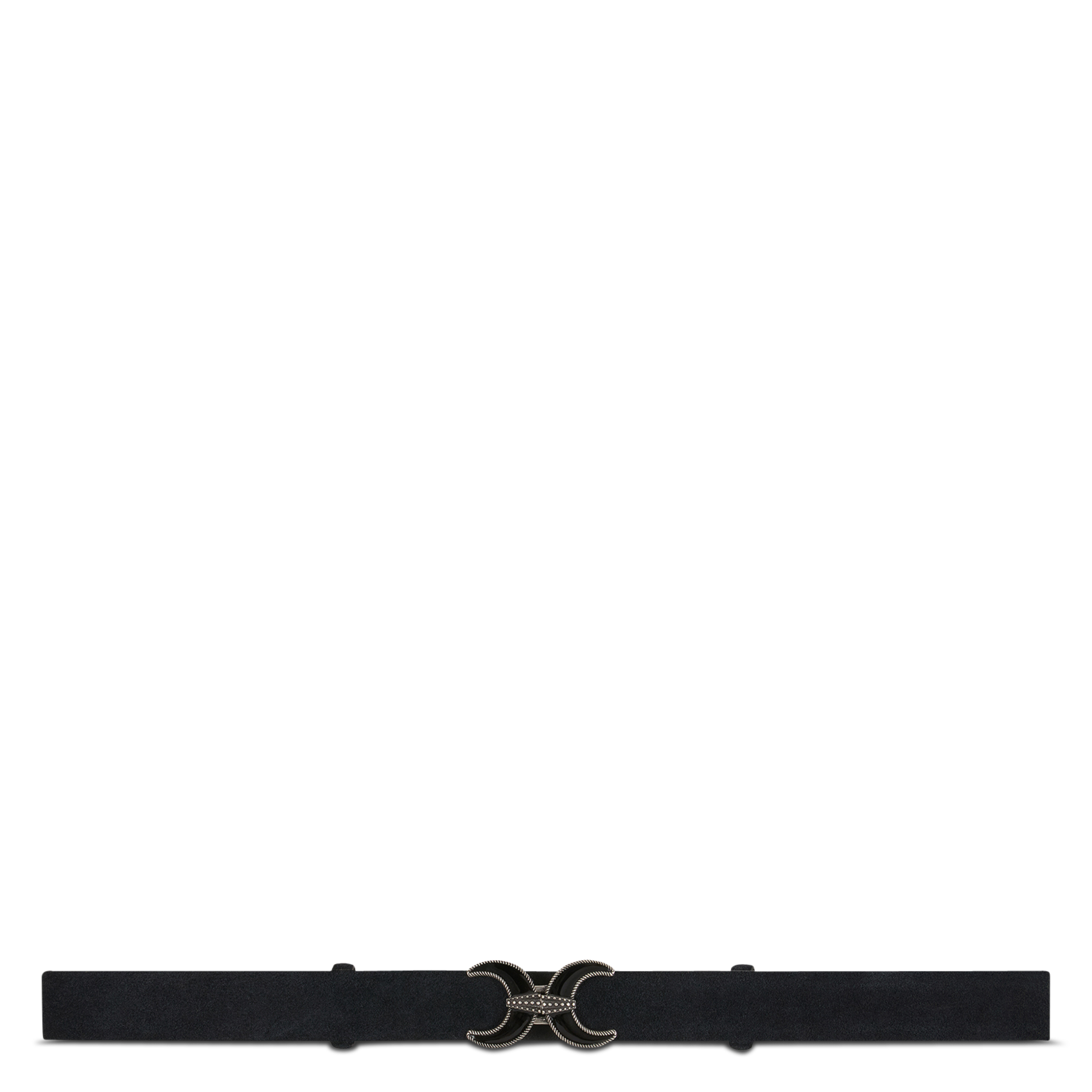 Ceinture en cuir daim BA&SH Noir