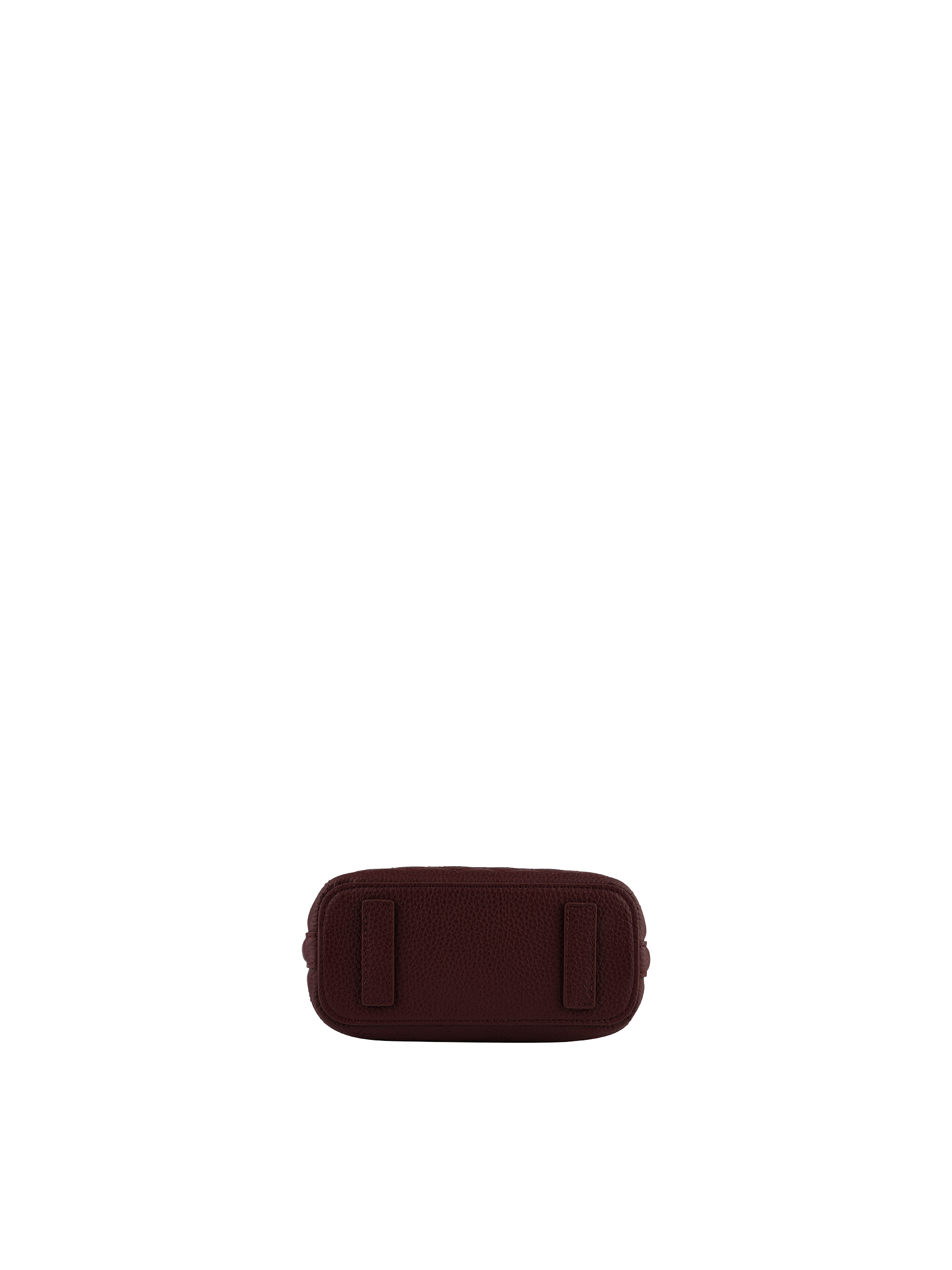 Sac porté épaule en cuir de vachette façon daim POURCHET Rouge