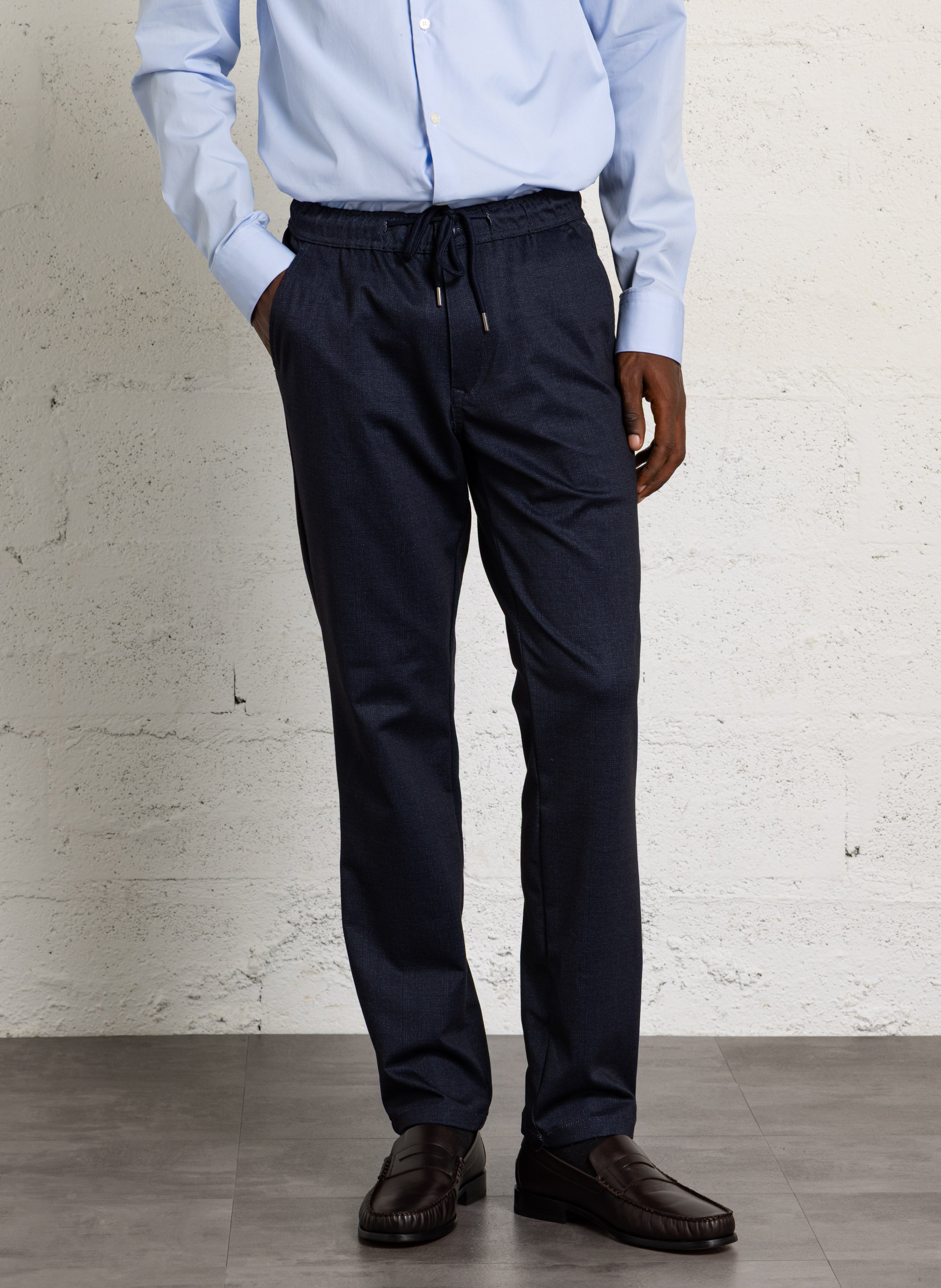 Pantalon droit  LE TEMPS DES CERISES Bleu