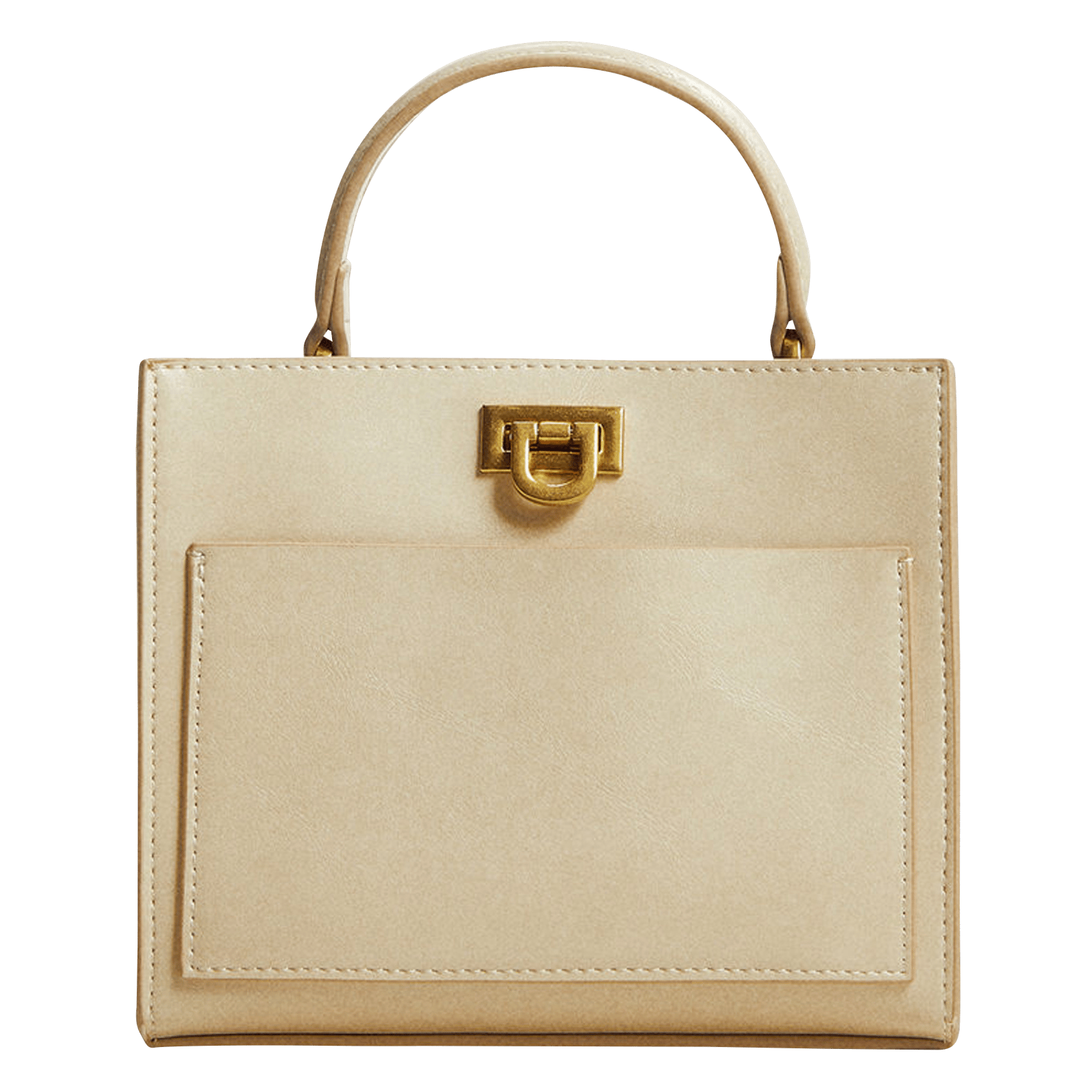 Bolso De Mano Asa Blanc Naturel Mango - | Place des Tendances